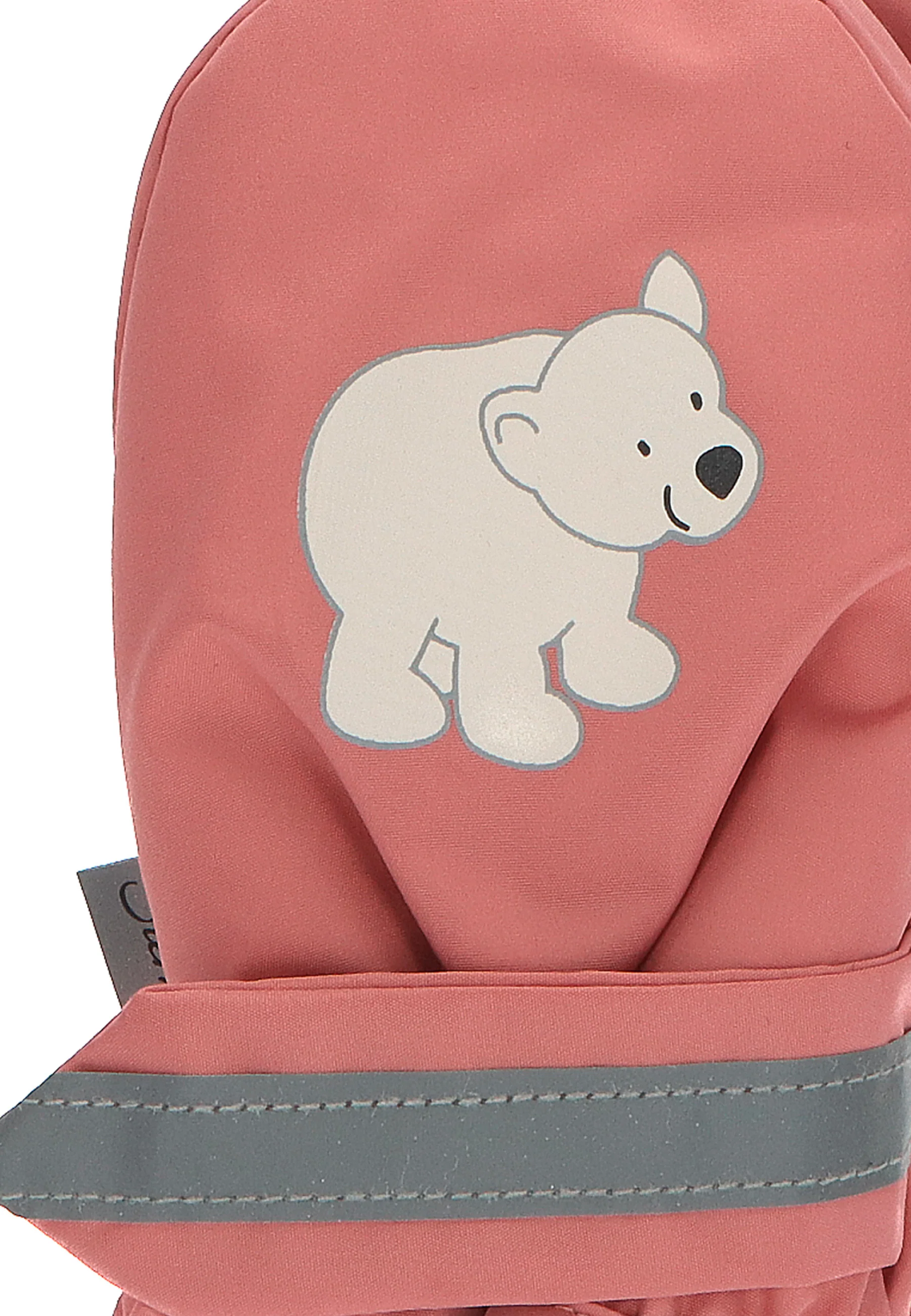 Fäustlinge aus Funktionsmaterial mit Print Eisbär