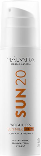 MÁDARA Weightless Sun Milk SPF20 Sonnenlotion
