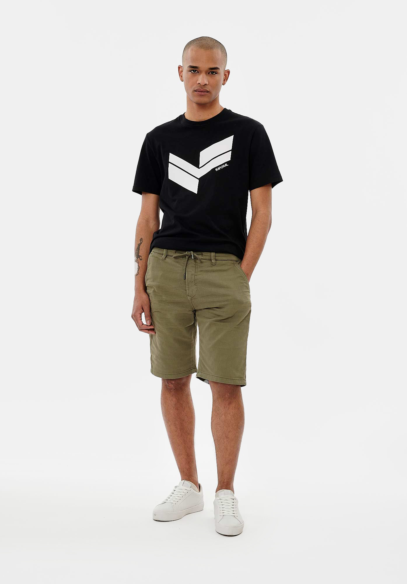 IRMIX  Bermuda kaki Homme