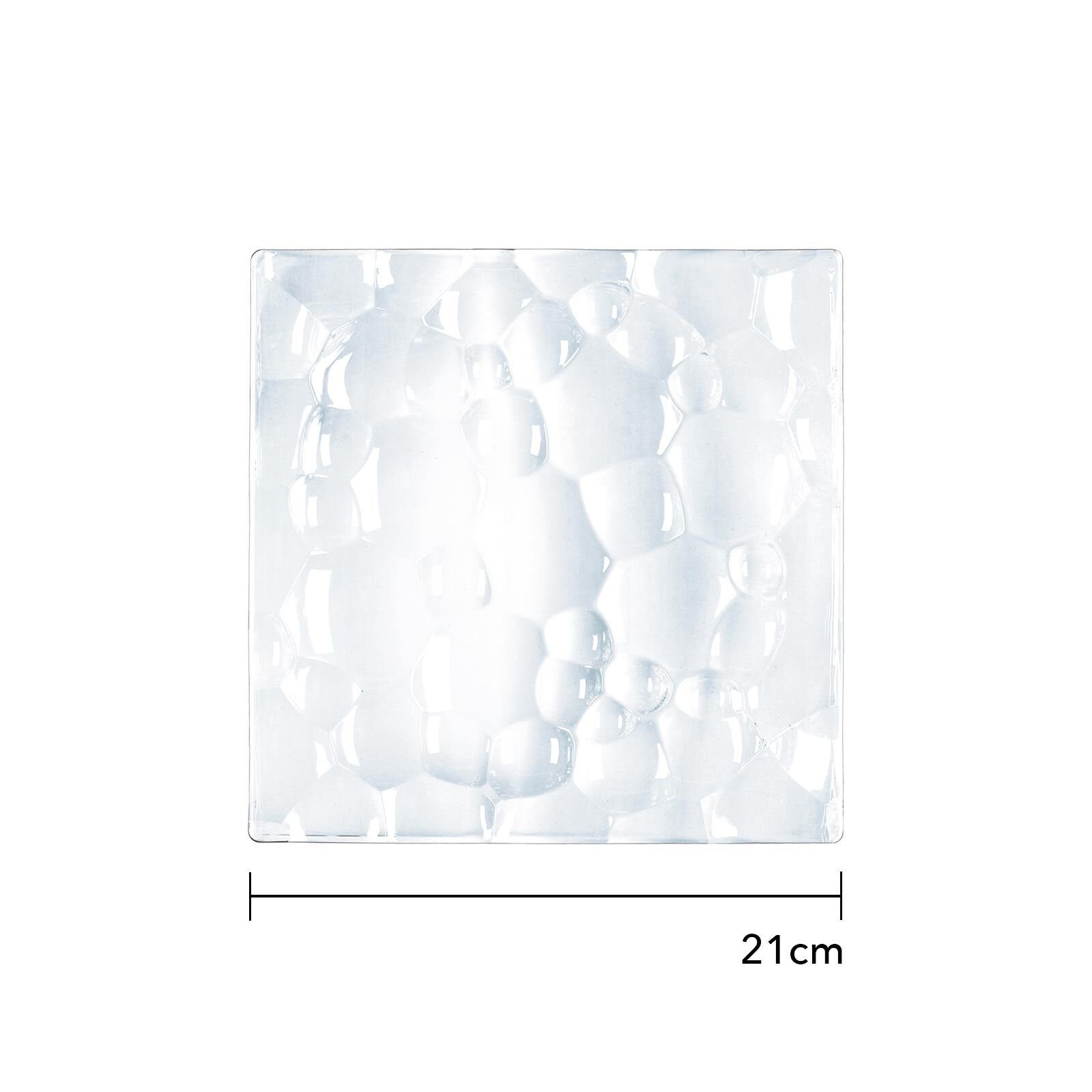 Nachtmann Tortenplatte Sphere Platte quadratisch 21 x 21 cm 2er Set, Glas, (2x Platte, 2-tlg)