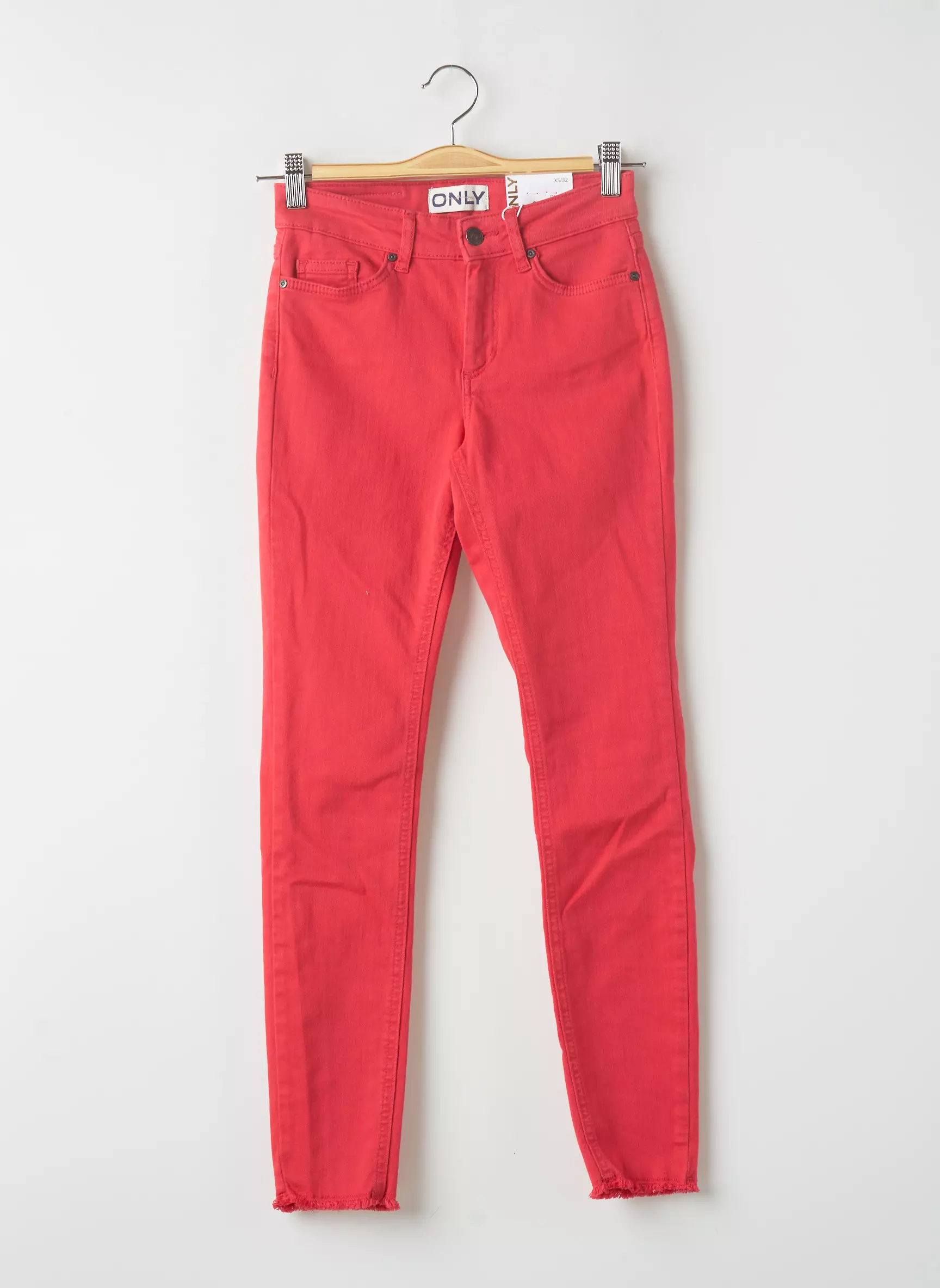 Only Pantalons Slim Femme couleur rose