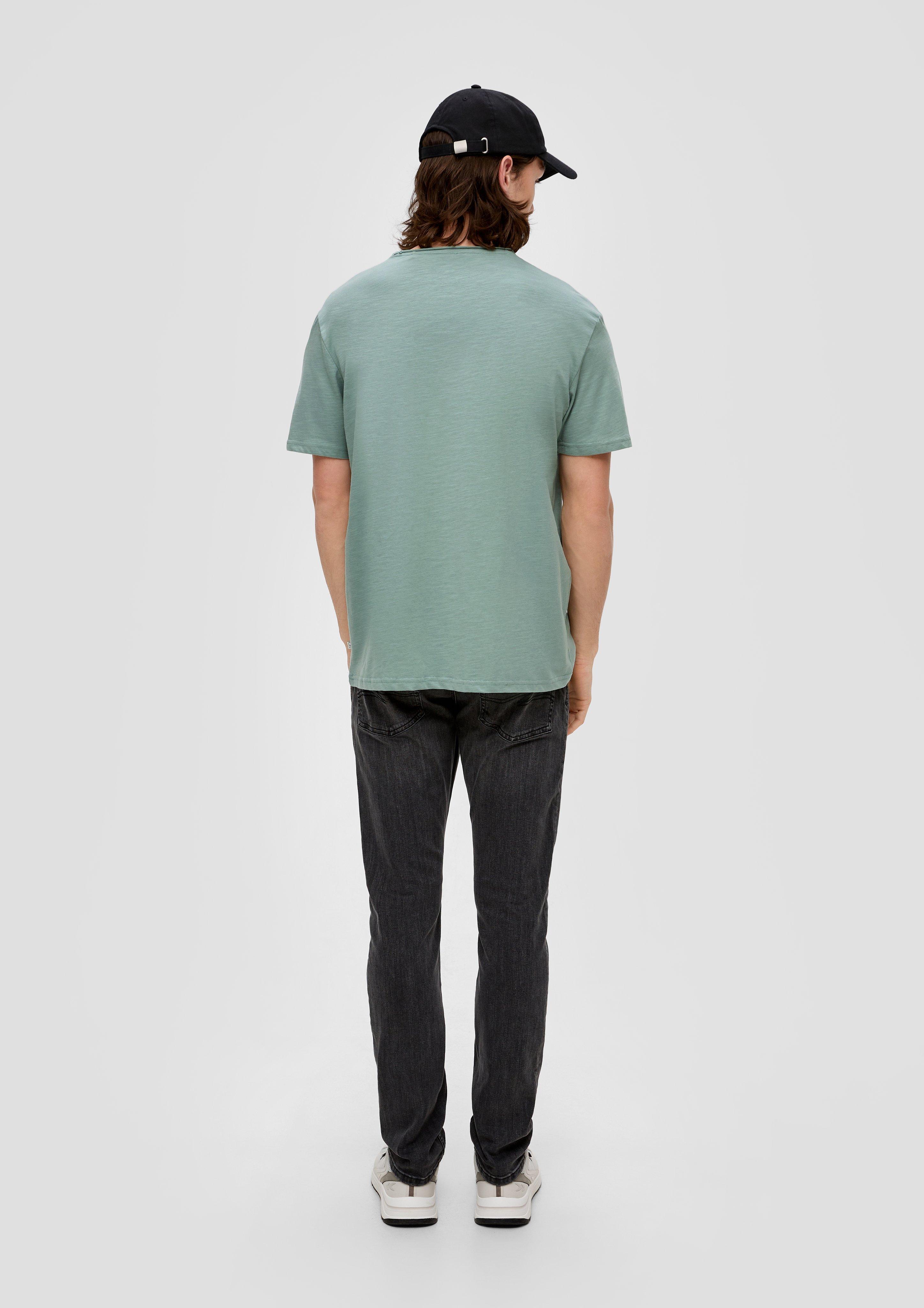 Baumwollshirt mit Flammgarn-Struktur  2141633-7238