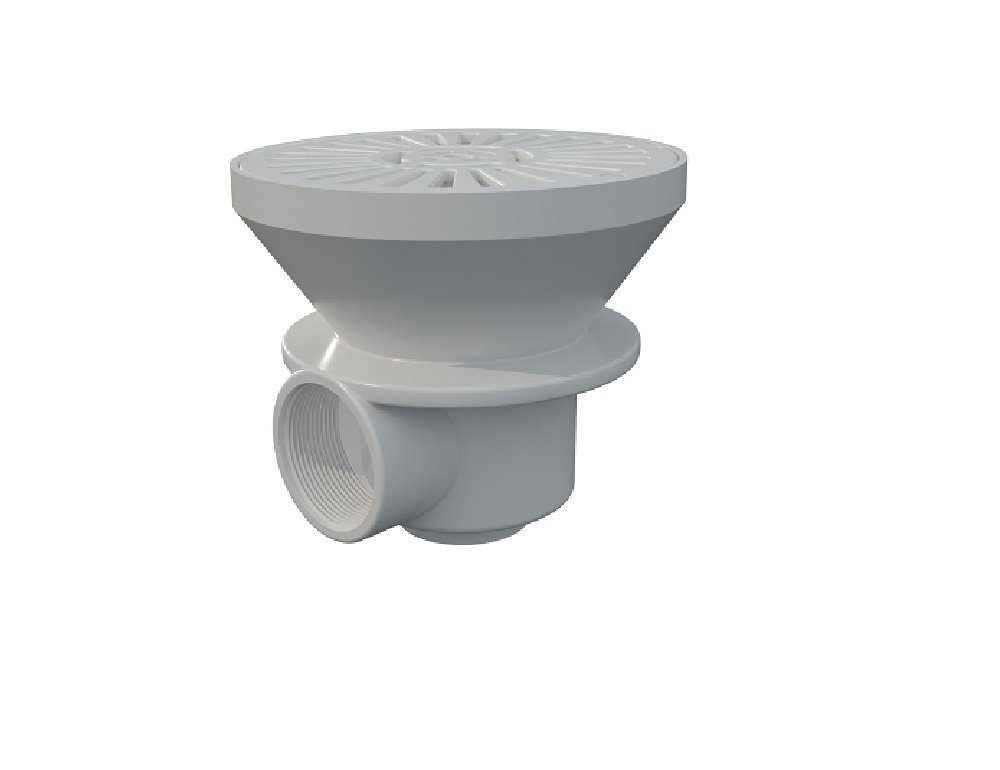 Astralpool Skimmer Astral Pool Bodenablauf für Beton/Fliesenbecken 180 mm weiss