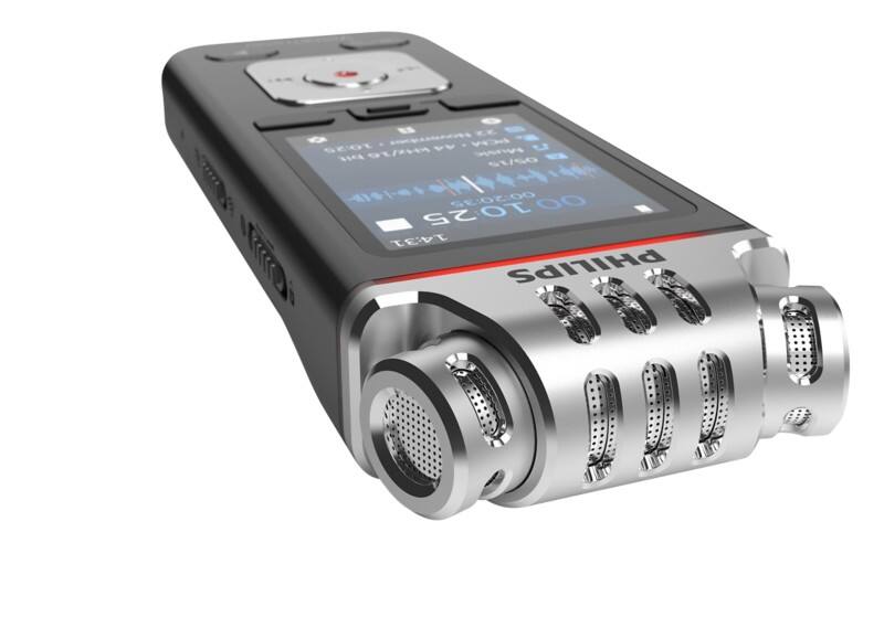 Philips Digitales Diktiergerät DVT6115 Anthrazit, Silber 8 GB