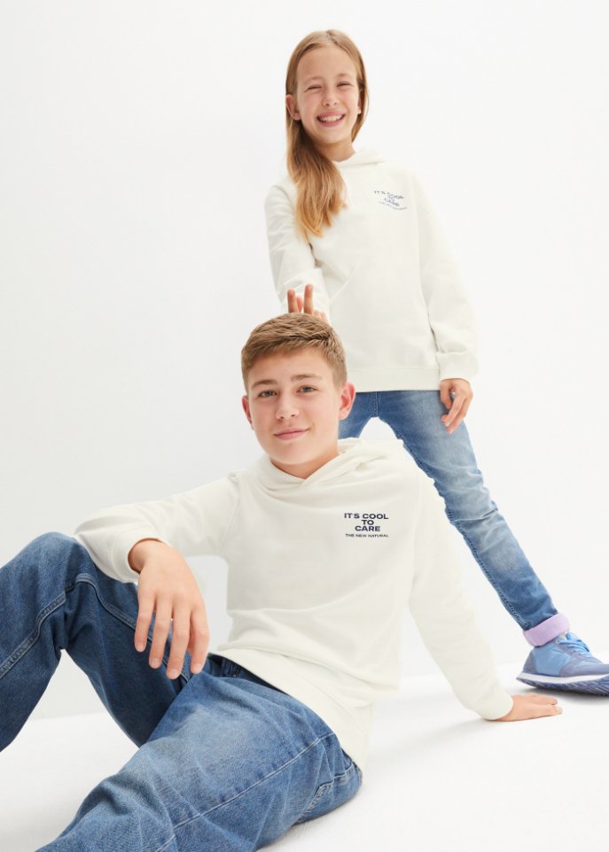 Kinder Kapuzen-Sweatshirt aus Bio Baumwolle
