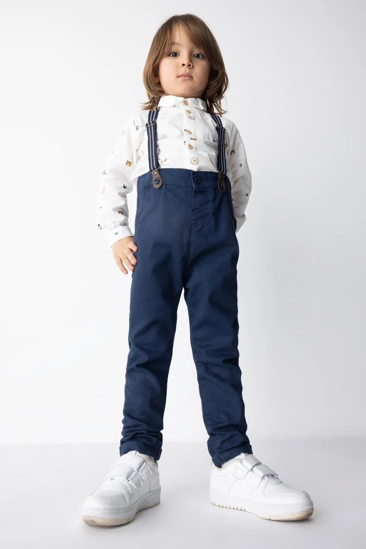 DeFacto  Hosenträger-Gabardine-Hose für Babys im 2er-Set