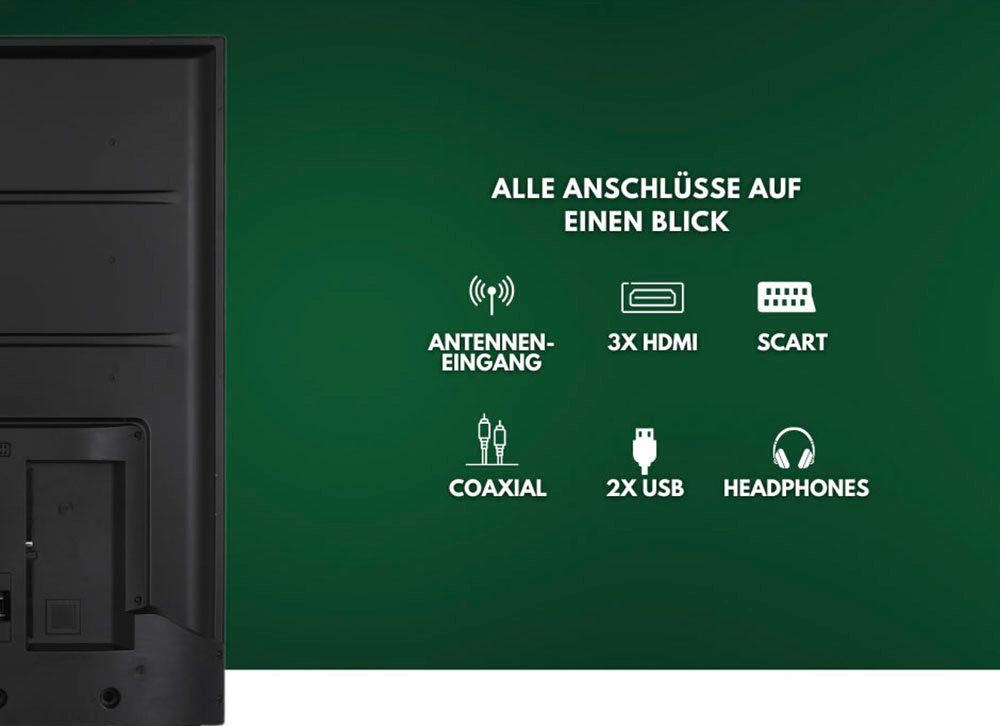 Hanseatic 32H800HDS LED-Fernseher (80 cm/32 Zoll, HD ready, Android TV, Smart-TV)