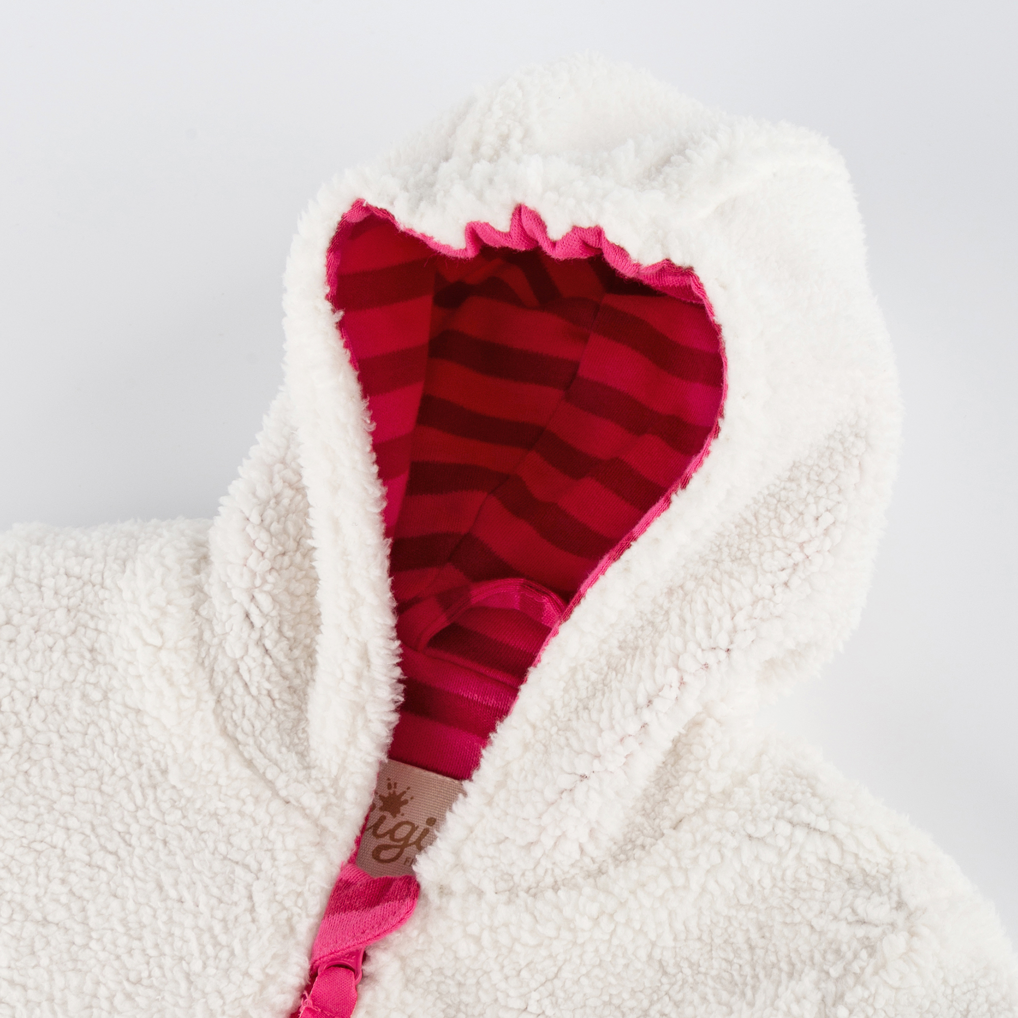 Baby Teddyjacke Lama, weiß