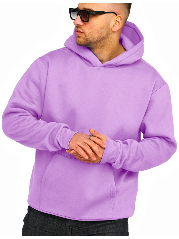 DAILY COTTON Kapuzenpullover - DCTALGAR Oversize Hoodie Sweatshirt in Lila Dark günstig kaufen S
