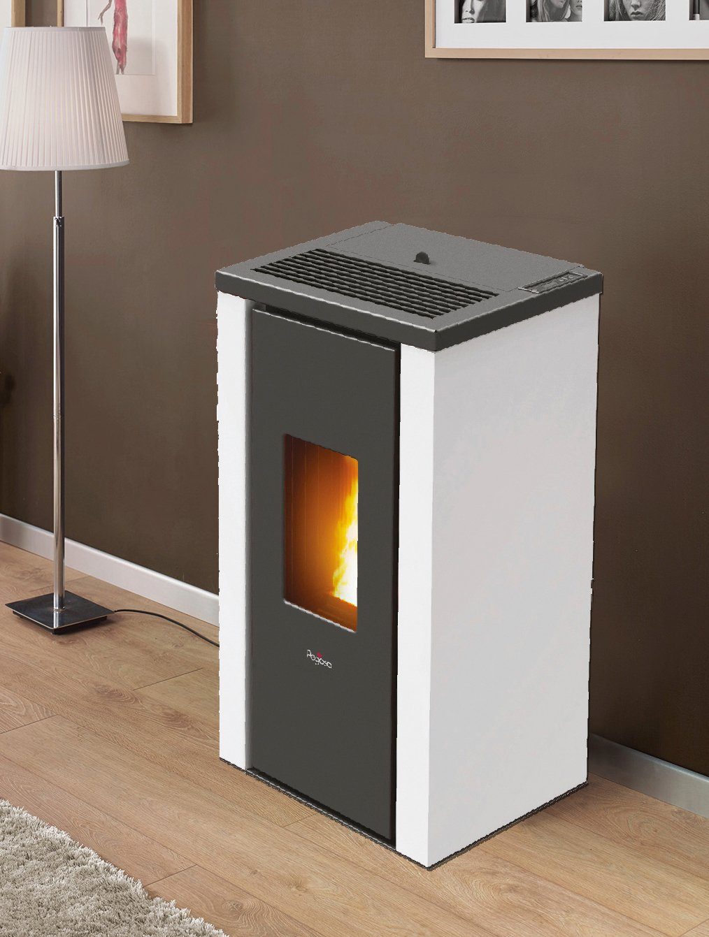 Pegaso Pelletofen VERA, 7 kW, Zeitbrand, Stahl