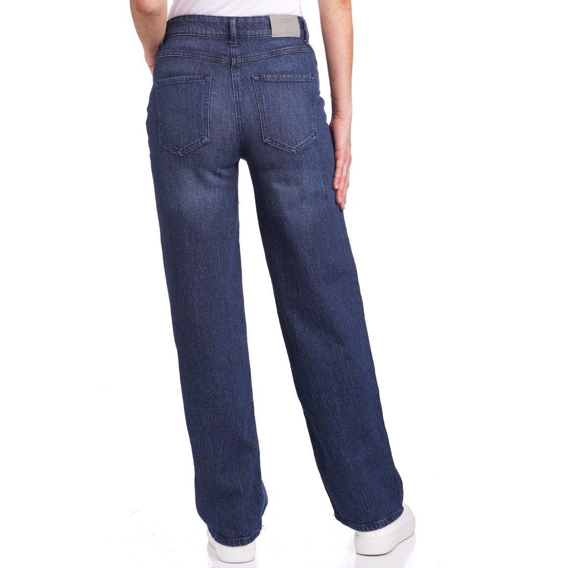 Damen Straight-Jeans zum Knöpfen