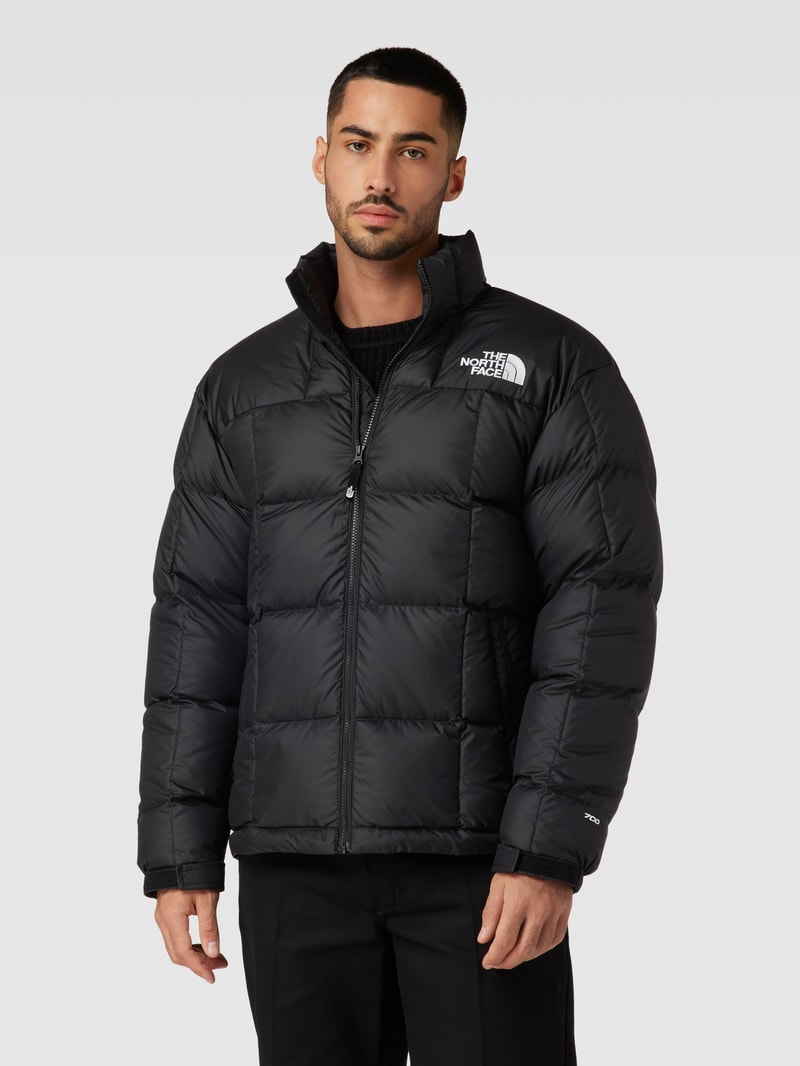 Daunenjacke mit Label-Stitching Modell 'LHOTSE' in schwarz