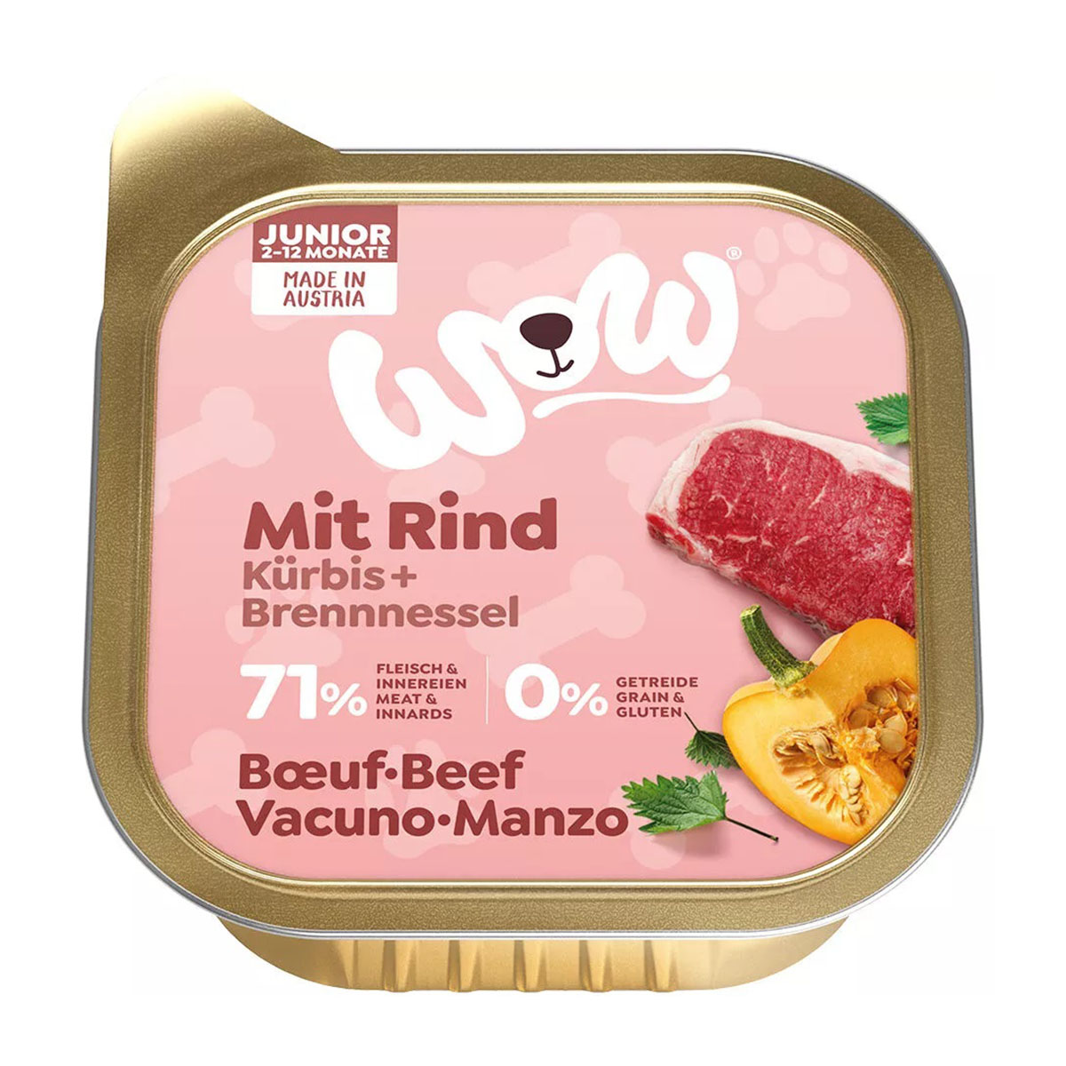 WOW Junior Rind mit Kürbis und Brennnessel kaufen bei ZooRoyal