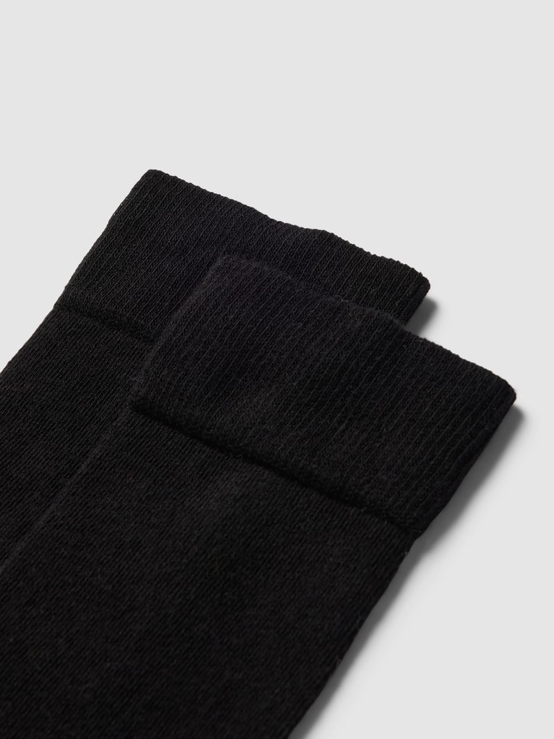 Socken aus Bio-Baumwolle im 2er-Pack in schwarz