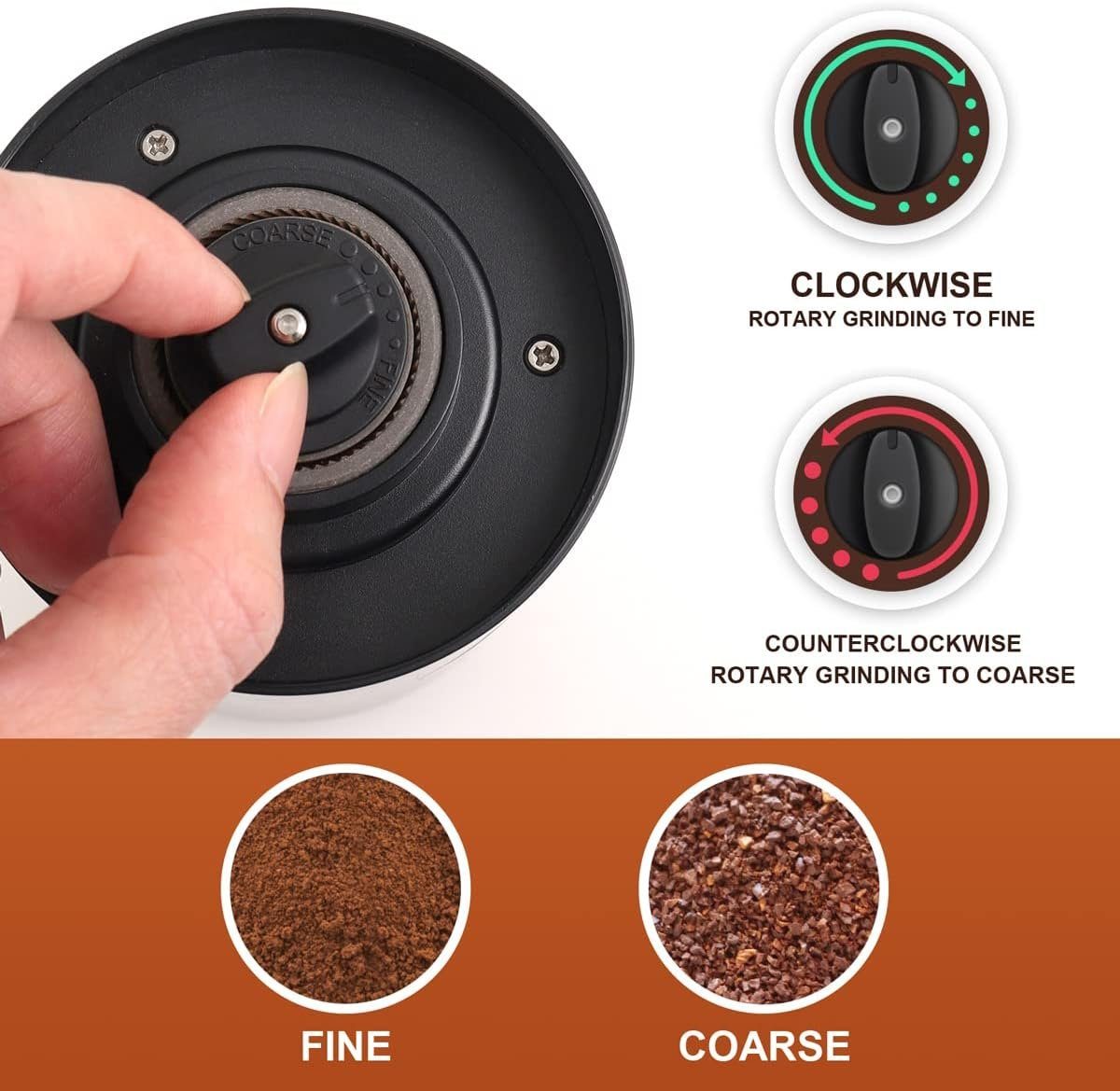 autolock Kaffeemühle Kaffeemühle Elektrisch mit Keramik Kegelmahlwerk