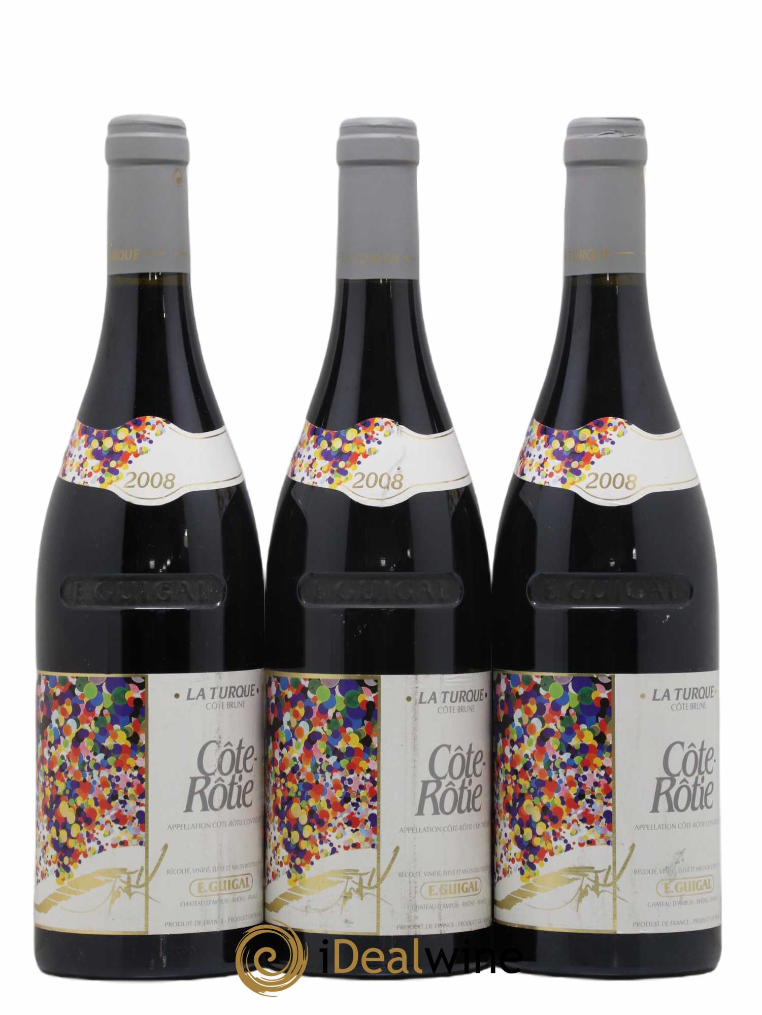 Côte-Rôtie La Turque Guigal  2008 - Lot de 3 Bouteilles