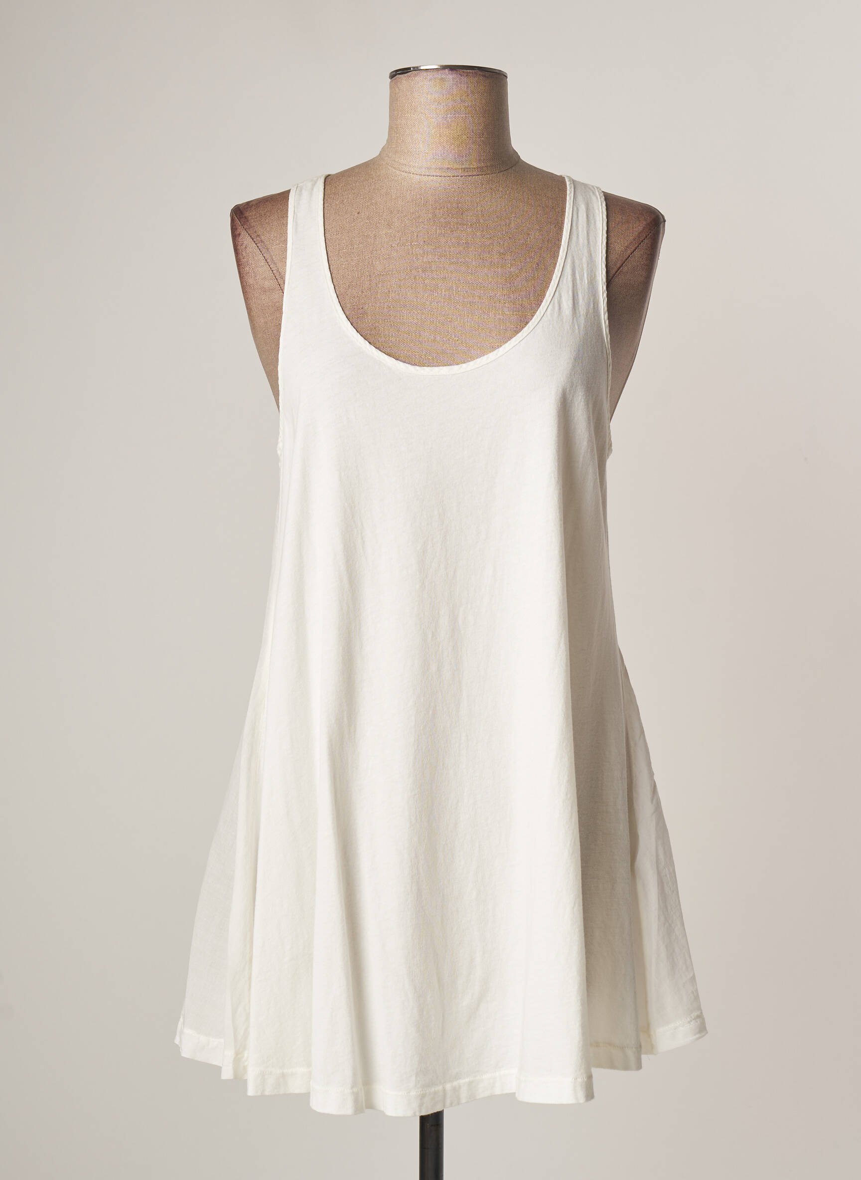 Lauren Vidal Tuniquesansmanche Femme couleur blanc