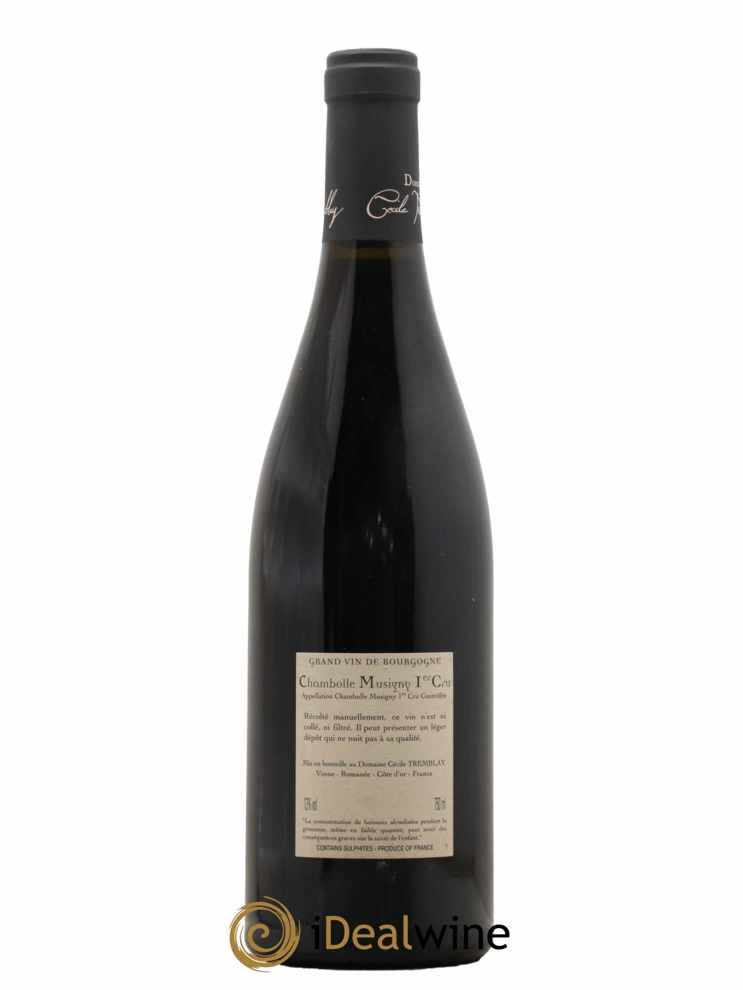 Chambolle-Musigny 1er Cru Les Feusselottes Cécile Tremblay  2010 - Lot de 1 Bouteille