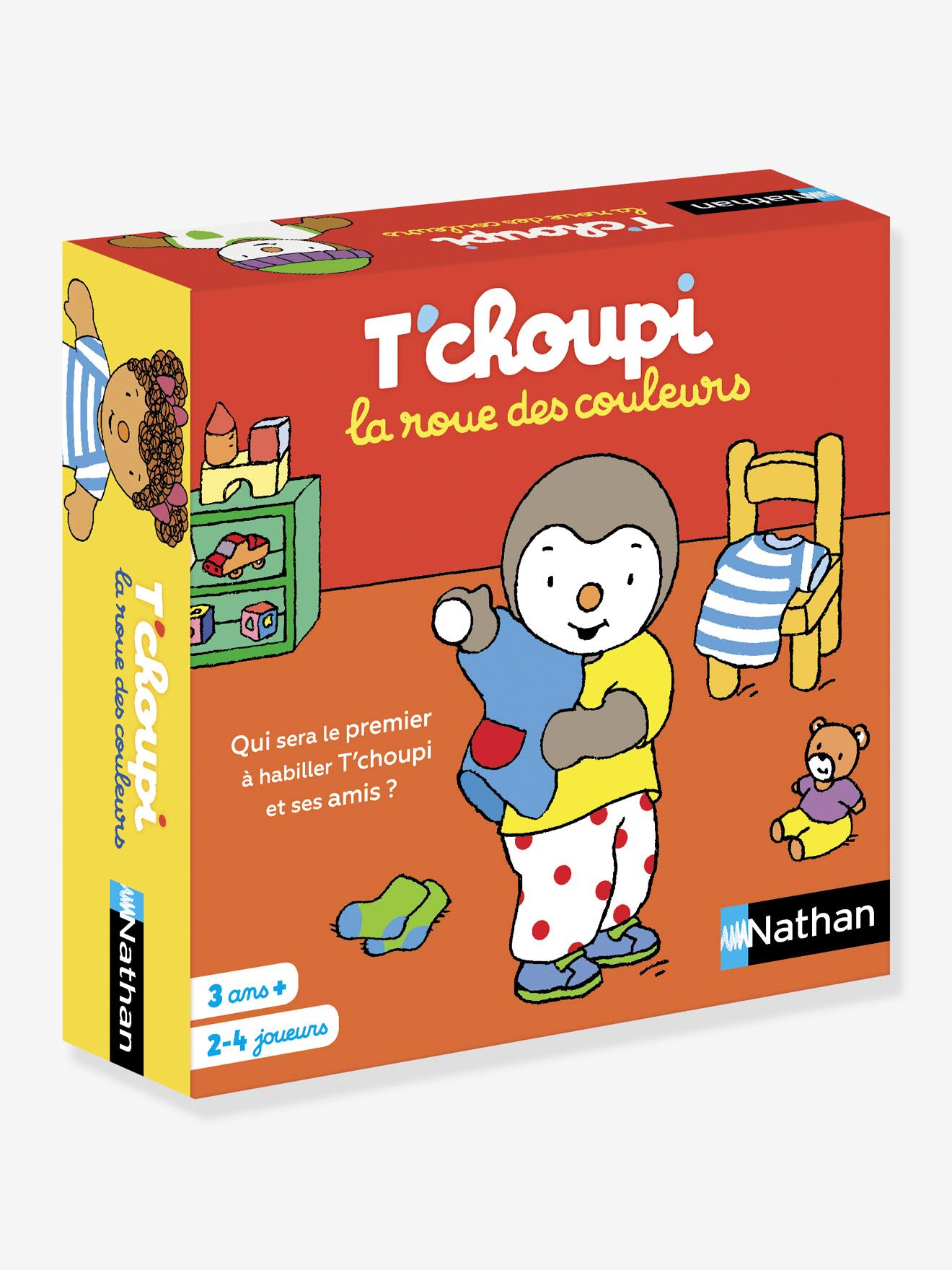 Jeu des couleurs T'choupi NATHAN rouge