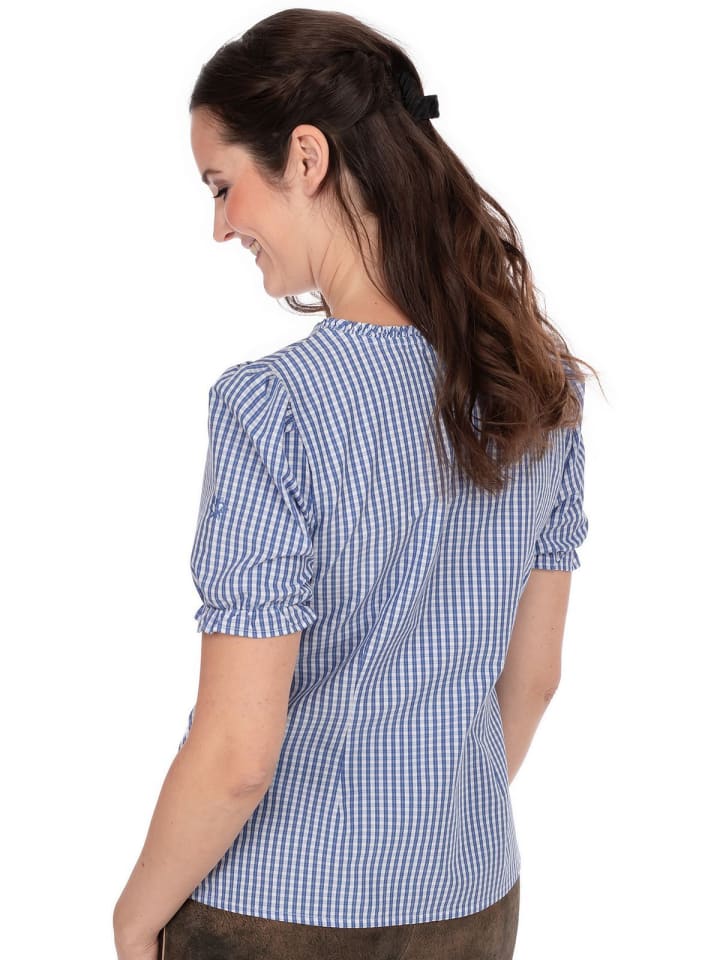 Spieth & Wensky Bluse DOTTERBLUME in blau günstig kaufen
