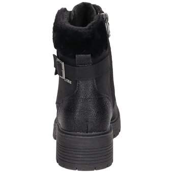 Tom Tailor Schnür Boots in schwarz