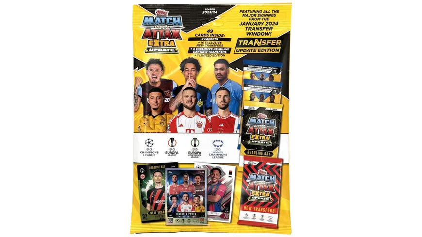 Topps Match Attax EXTRA UEFA Champions League TC 2023/2024 – UPDATE MEGA MULTIPACK