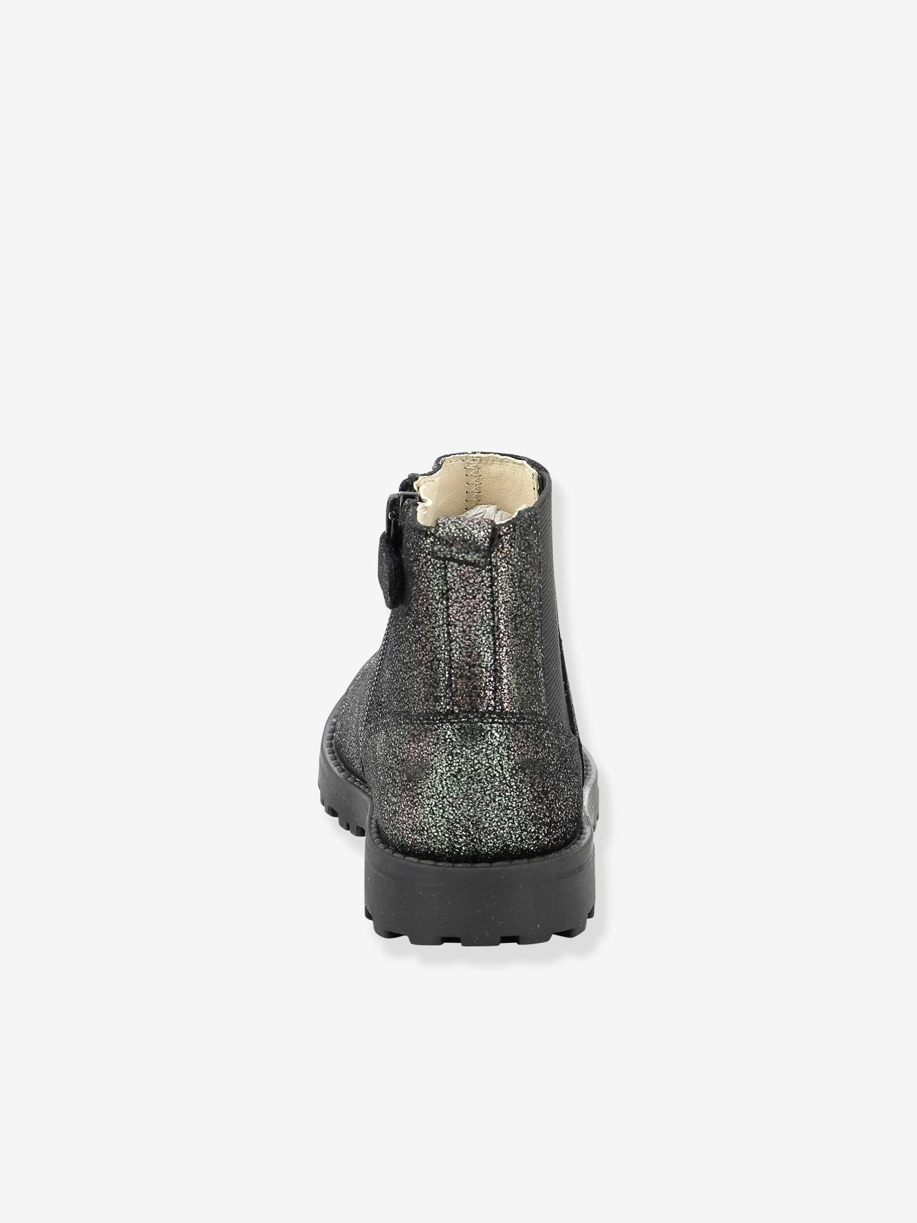 Boots cuir fille Groofit KICKERS® gris