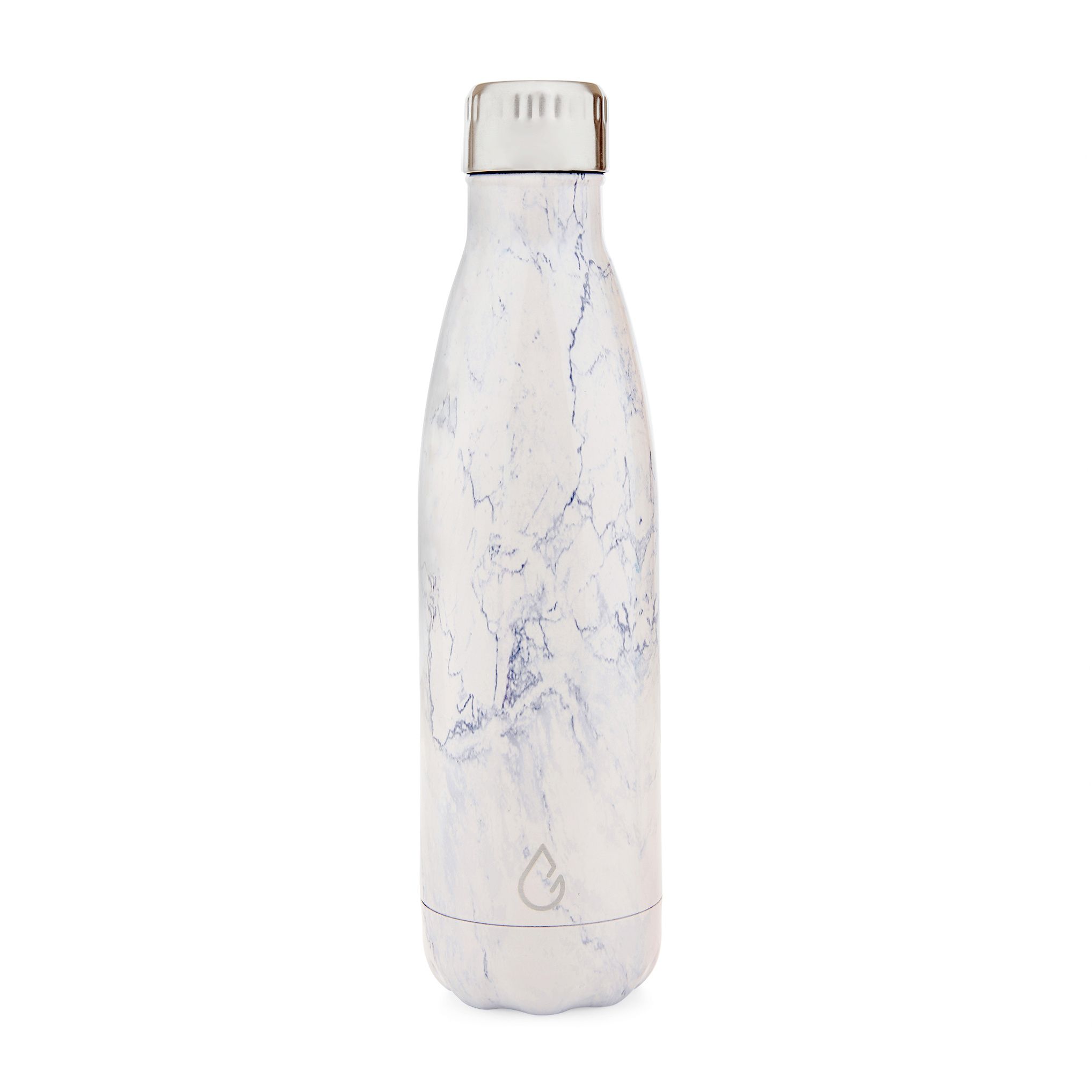 Wattamula Design Öko Edelstahl White Marble 500-ml-Wasserflasche
