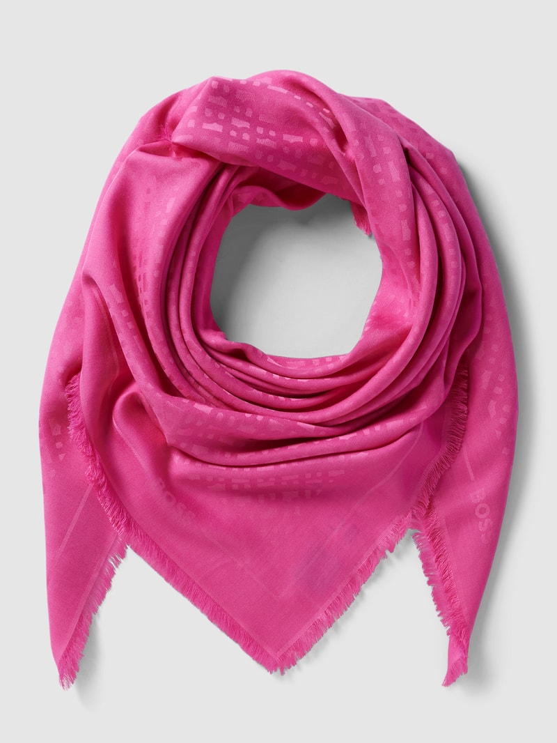 Schal mit Allover-Muster Modell 'Ledonia' in pink