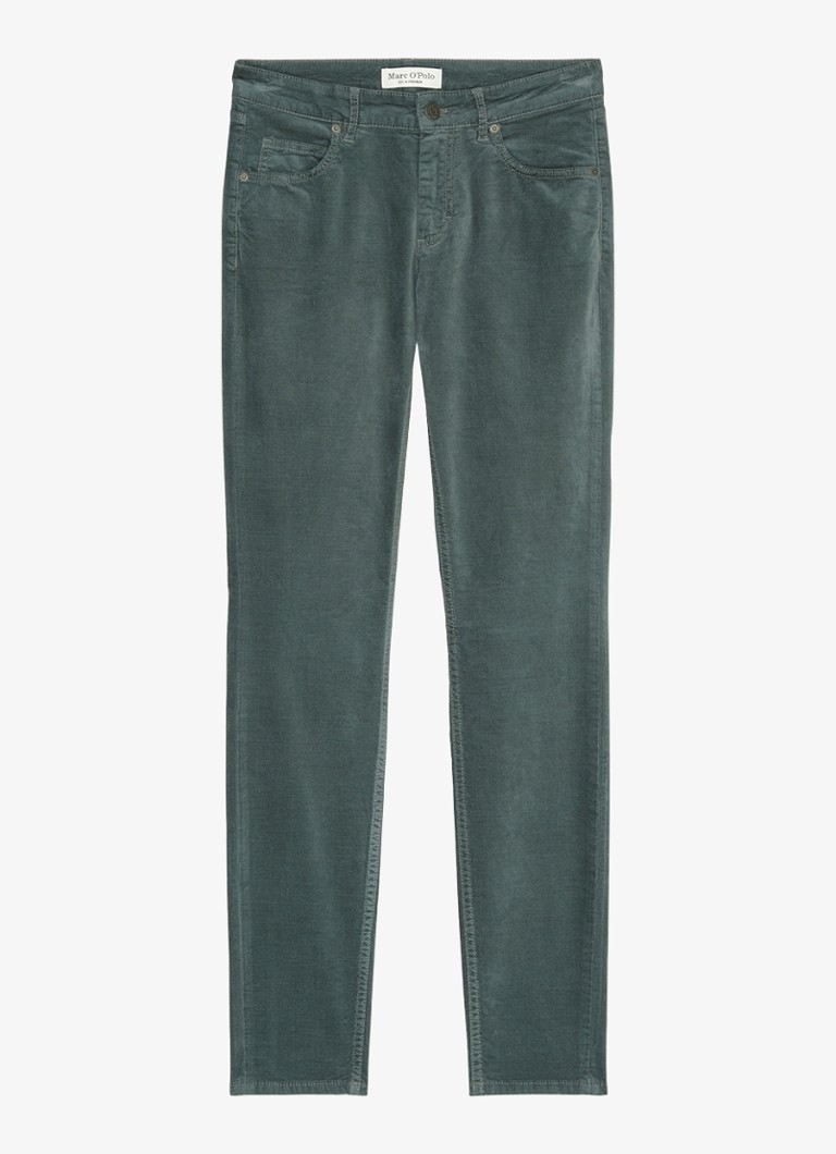 Marc O'Polo mid-waist slim-fit jeans made of organic cotton with a colored wash