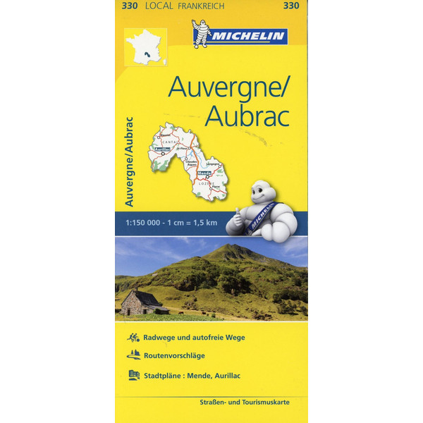 Auvergne/Aubrac - Wanderkarte