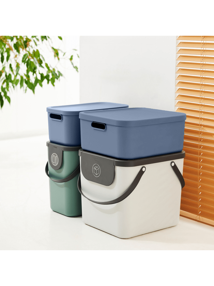 Rotho Albula Light 2er-Set Aufbewahrungskiste 20l in Horizontblau günstig kaufen onesize