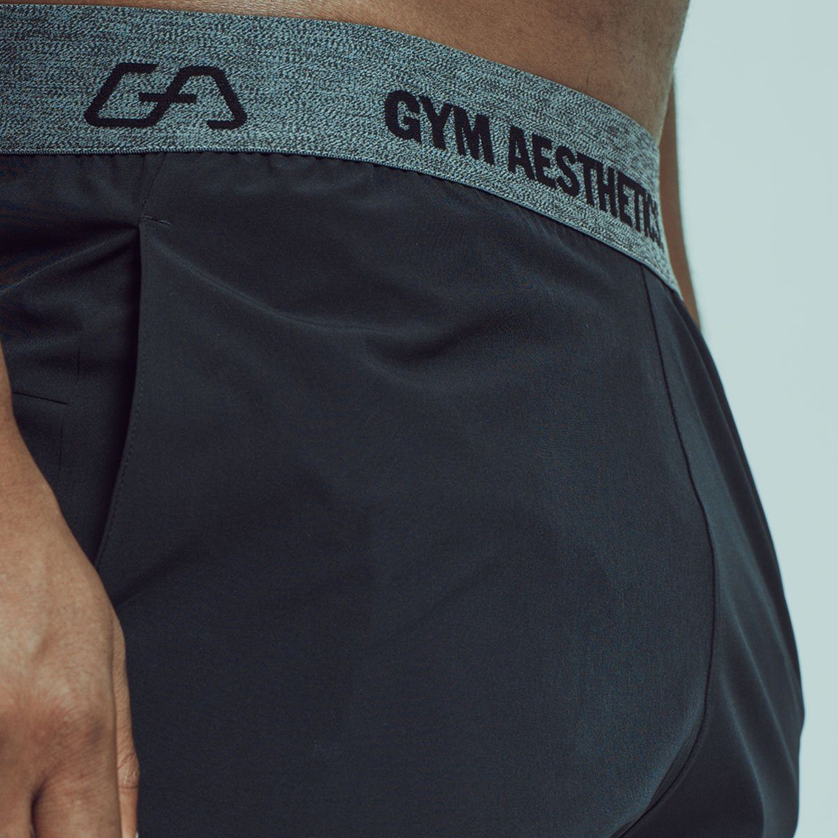 GYM AESTHETICS Funktionsshorts Funktions-Sporthose Intensity für Herren Elasthananteil, Atmungsaktiv