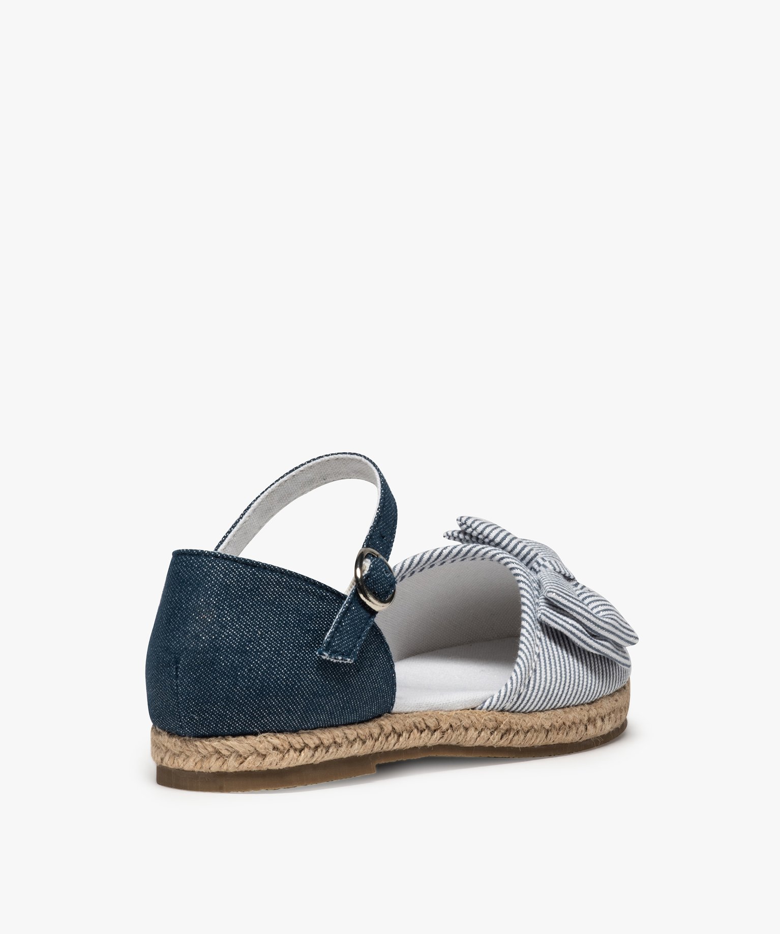 Ballerines fille en toile pailletée et fine bride bleu | GEMO