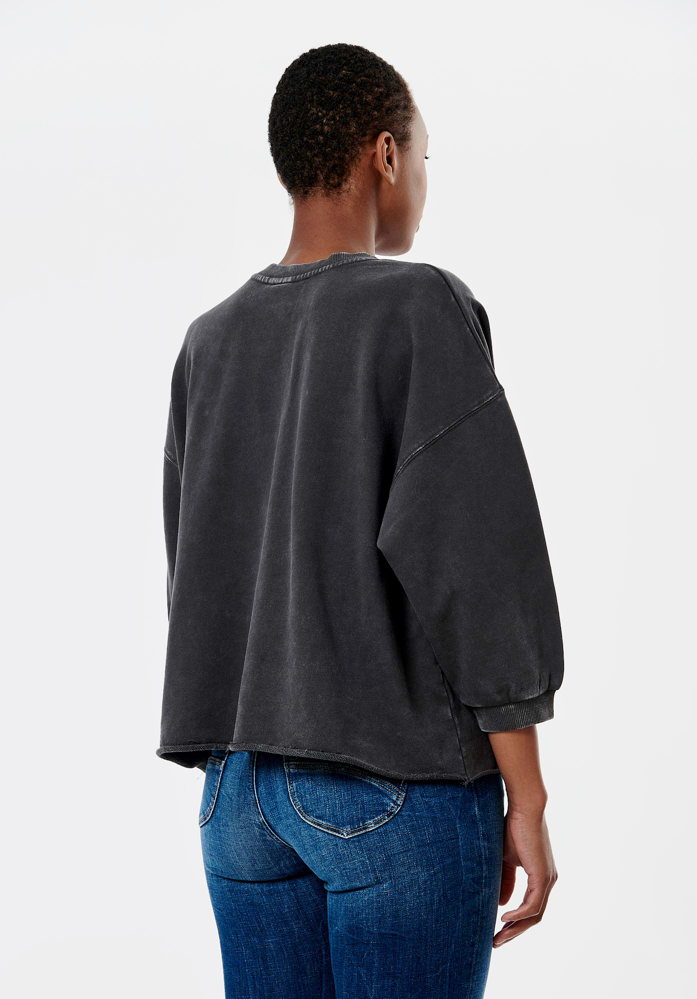 LEX    Sweat gris femme 100% coton