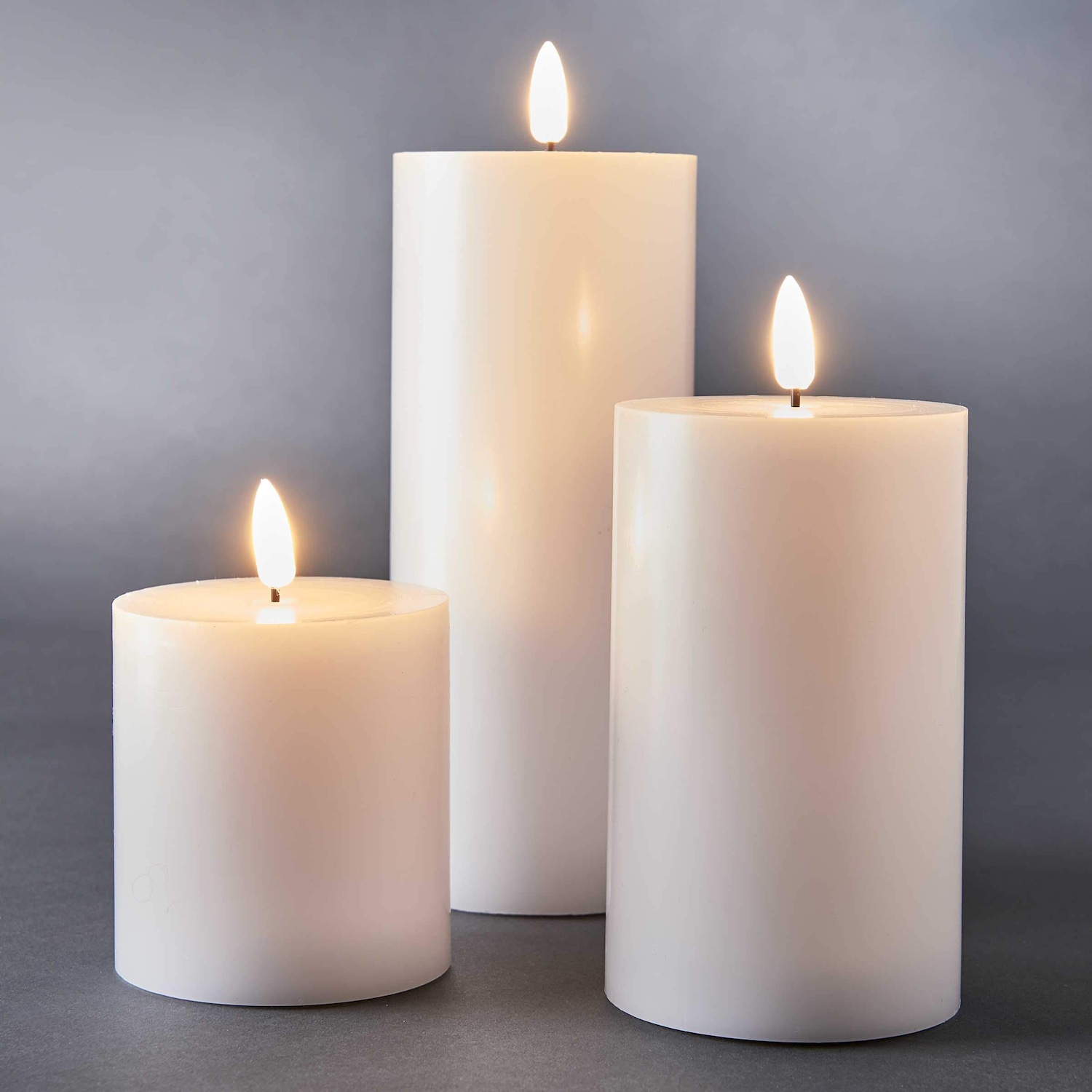 NORDIC LIGHT LED-Kerzen 3-tlg. mit Fernbedienung