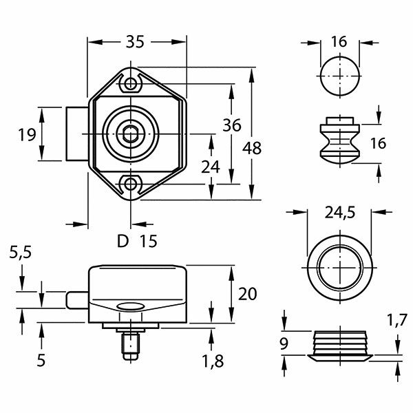 Obelink Mini Push-Lock Set