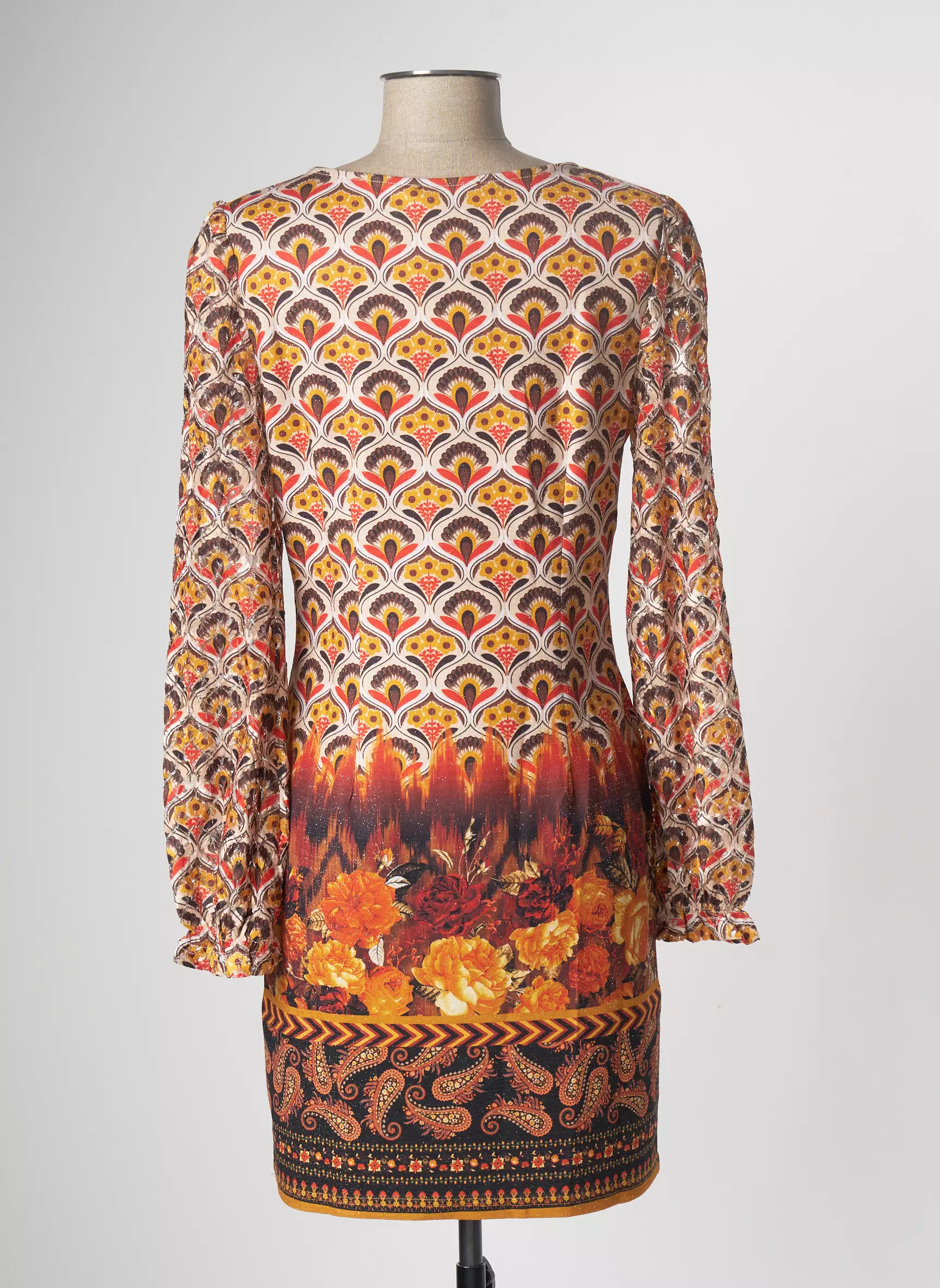 Multiples Robes Courtes Femme couleur orange