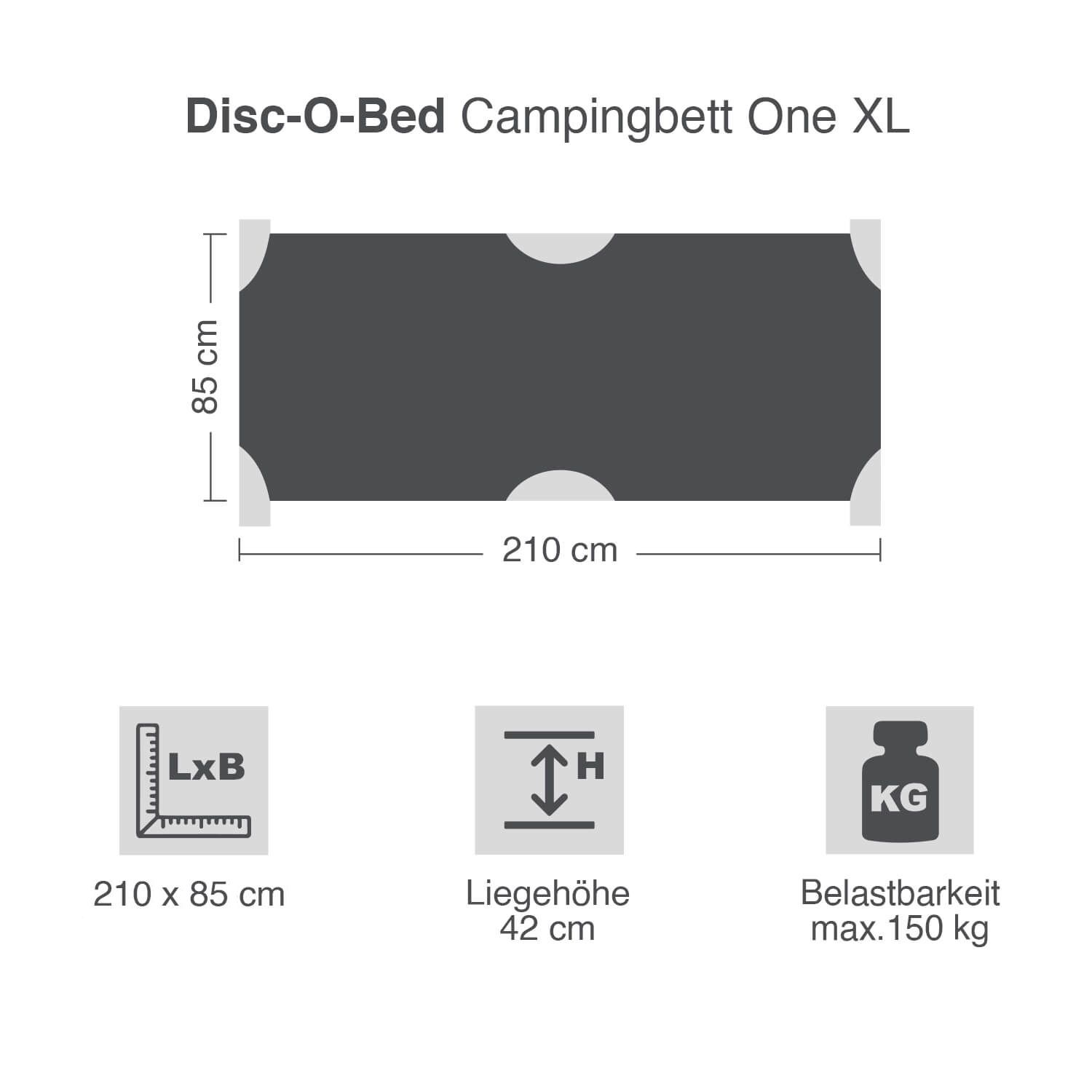 Campingbett Disc-O-Bed One XL