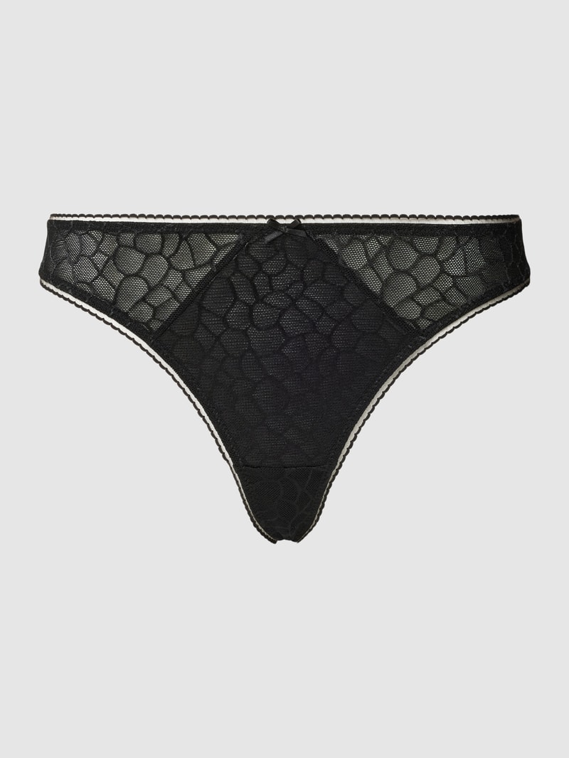 String mit Mesh-Muster Modell 'Perfect Basics' in schwarz