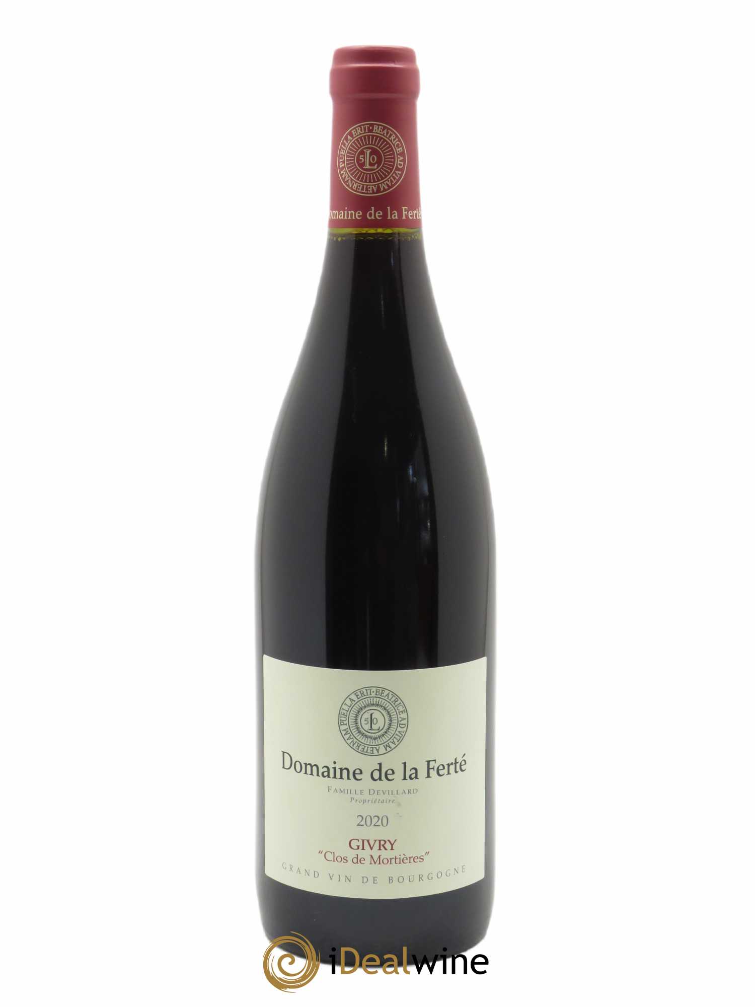 Givry Clos de Mortières Domaine de la Ferté  2020 - Lot de 1 Bouteille