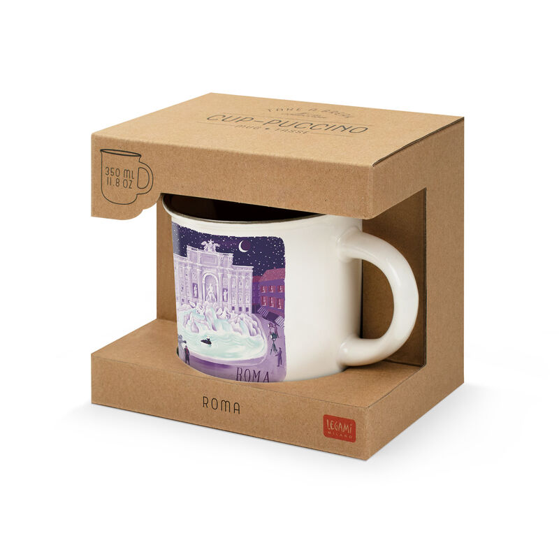 Xícara de porcelana - Cup-Puccino - Coleção Cidades do Mundo