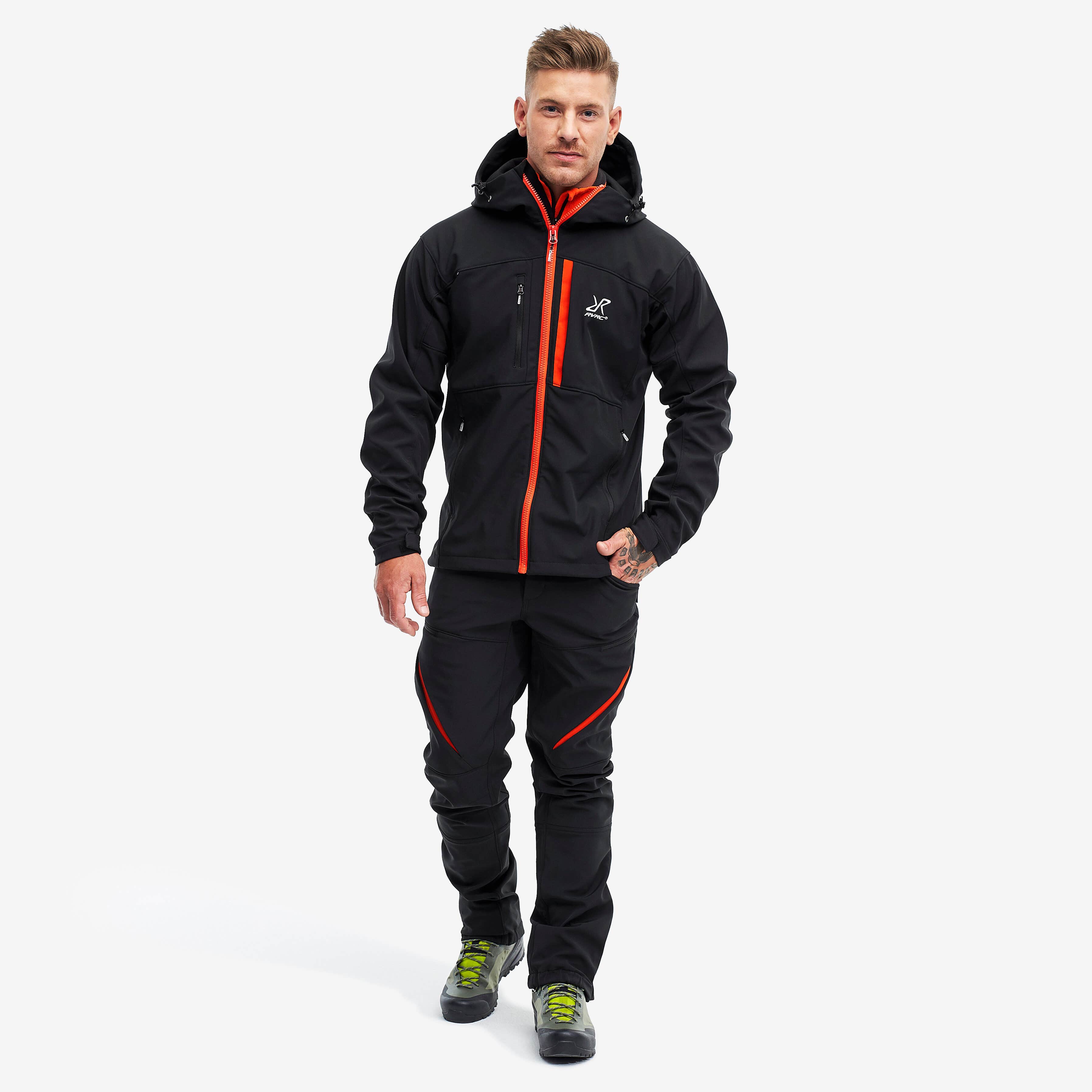 Hiball Jacket Homme Black/Orange