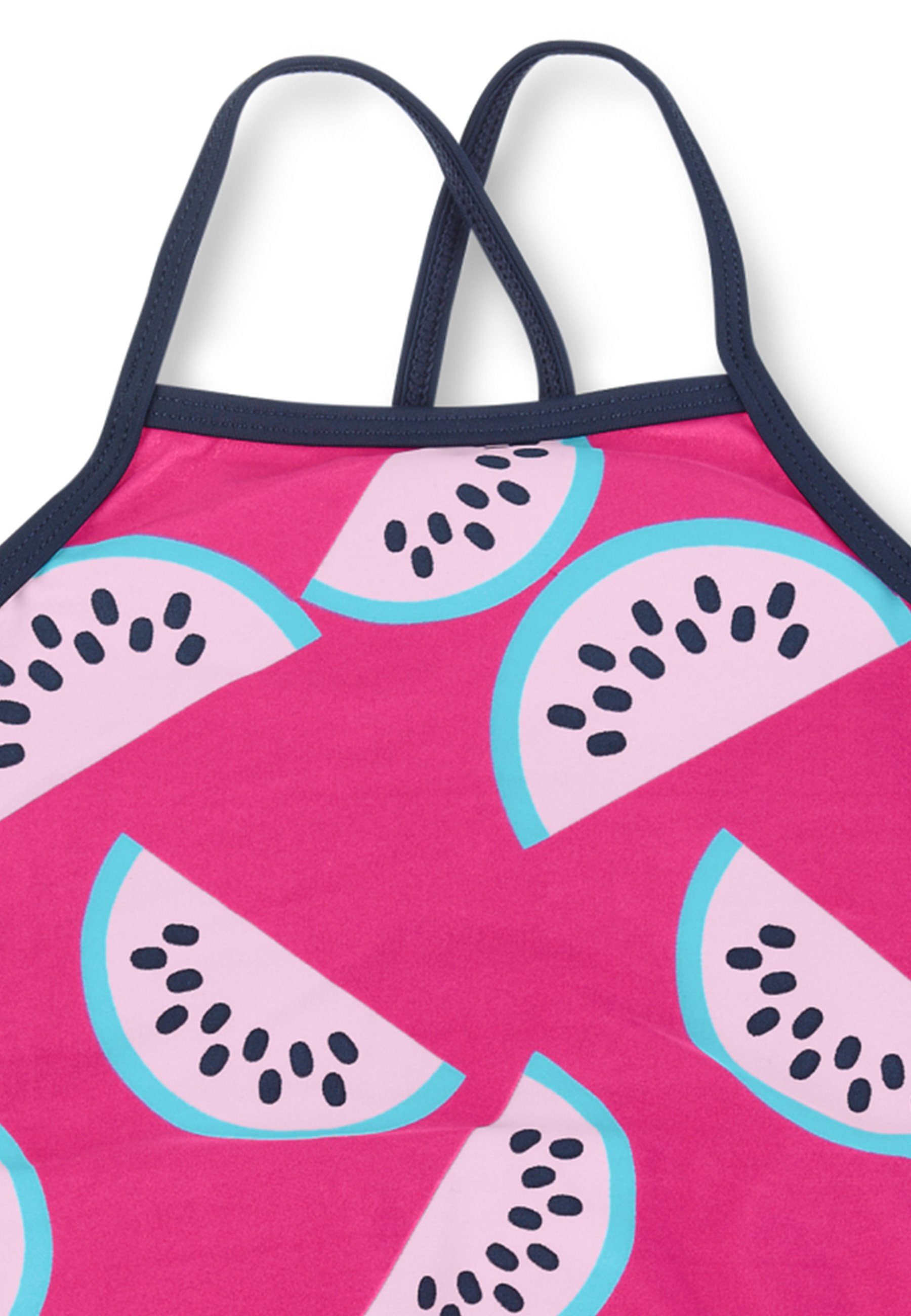 Sterntaler® Badeanzug Badeanzug Melonen Kinderbadeanzug - Badeanzug in Magenta, Windeleinsatz bis Größe 86/92 - Baby Badebekleidung mit UV-Schutz 50+ und Melonen-Print