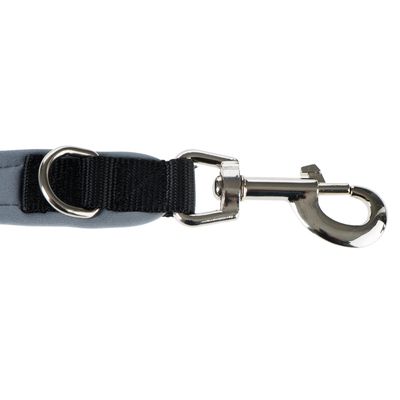 HUNTER Neopren Führleine schwarz/grau