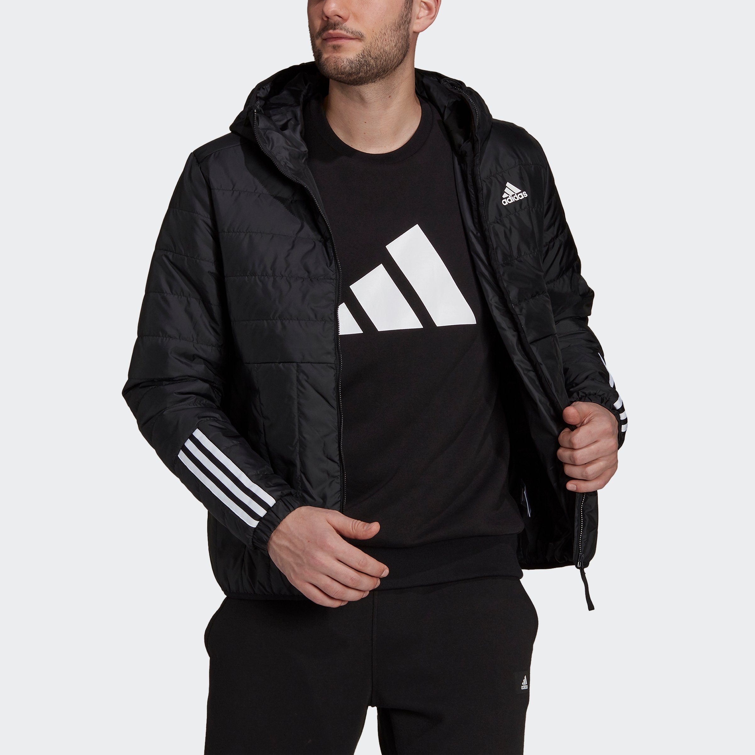 adidas Sportswear Outdoorjacke ITAVIC 3STREIFEN LIGHT HOODED
