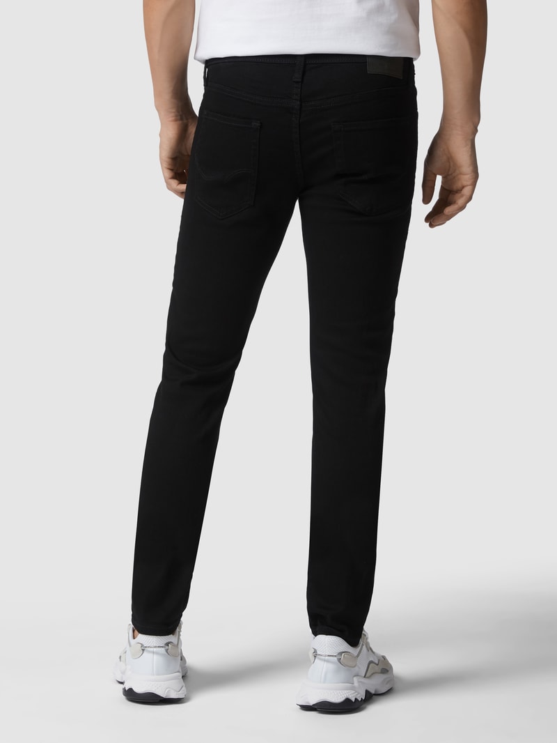 Slim Fit Jeans mit Stretch-Anteil in schwarz