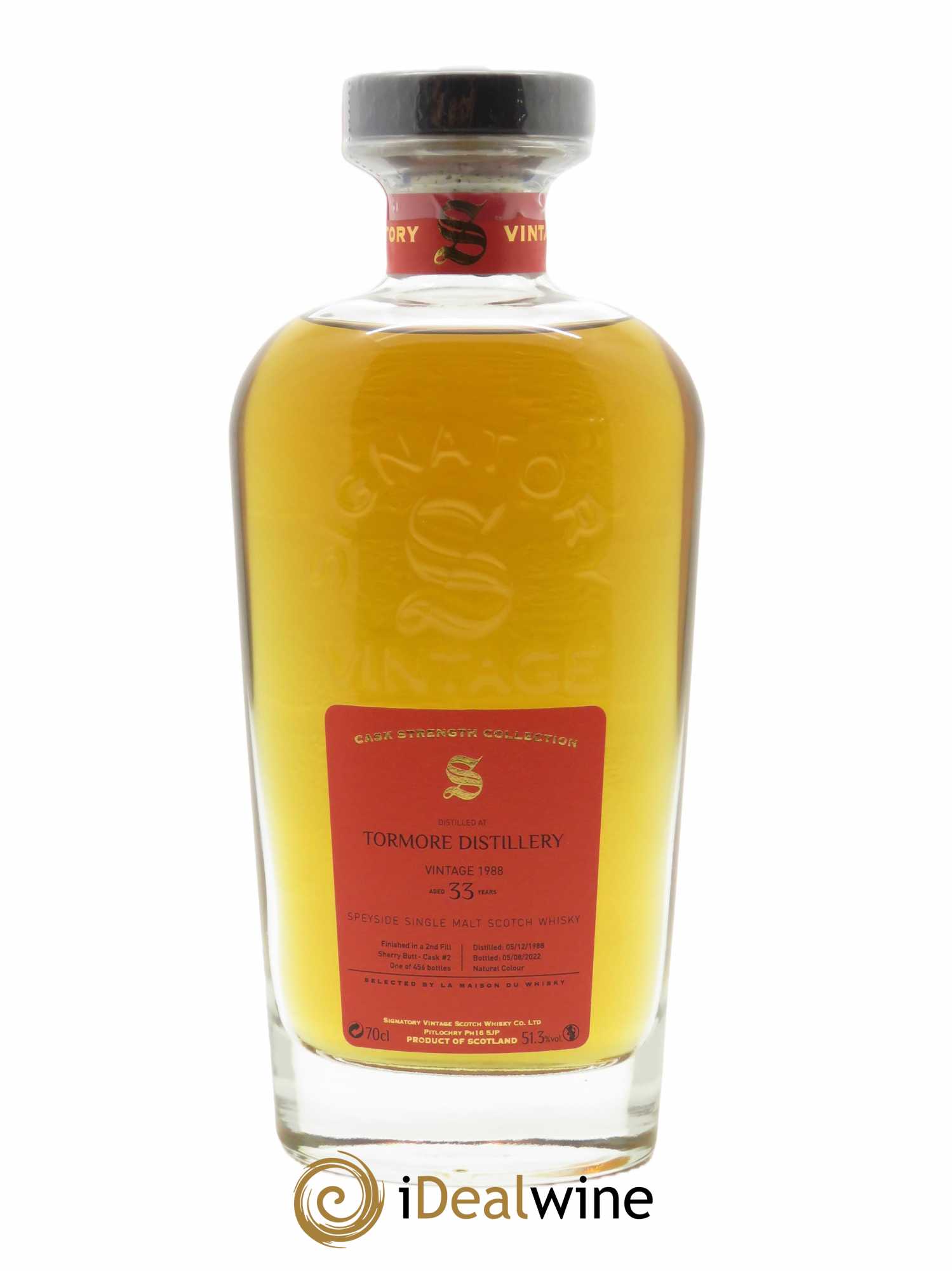 Whisky Tormore 33 ans Antipodes S.V (70cl) 1988 - Lot de 1 Bouteille