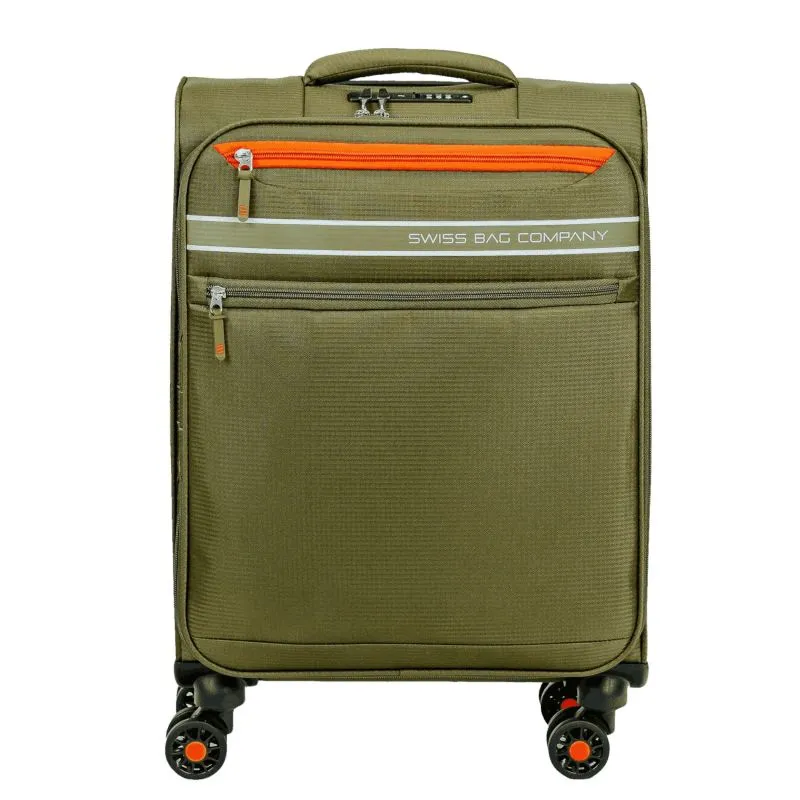 Swiss Bags Ohio Handgepäckstrolley S (55 cm) Erweiterbar - Olive Green