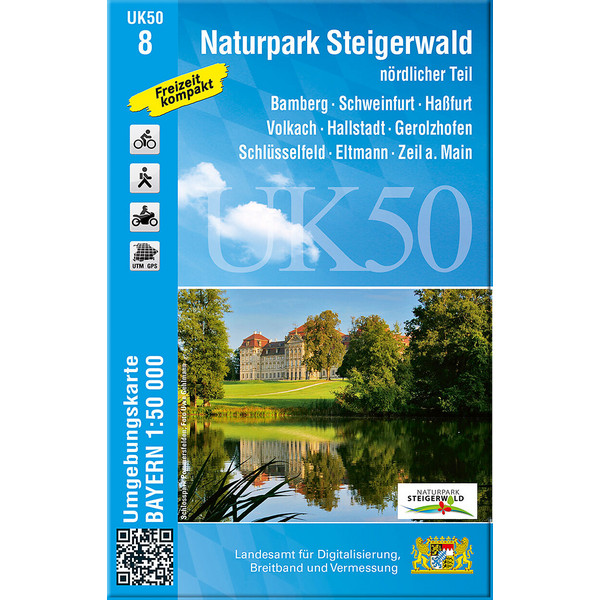 Naturpark Steigerwald nördlicher Teil 1 : 50 000 (UK50-8) - Wanderkarte